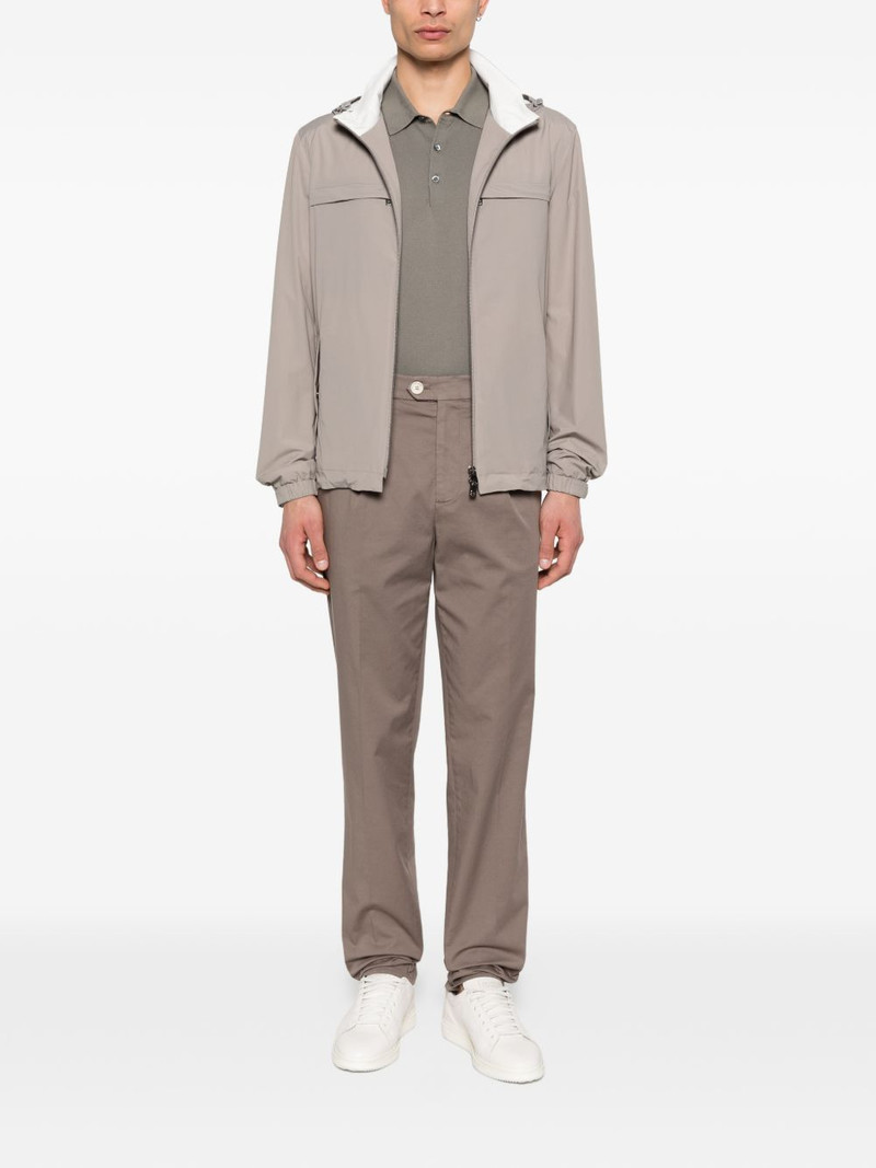 CORNELIANI hooded zip jacket outlook