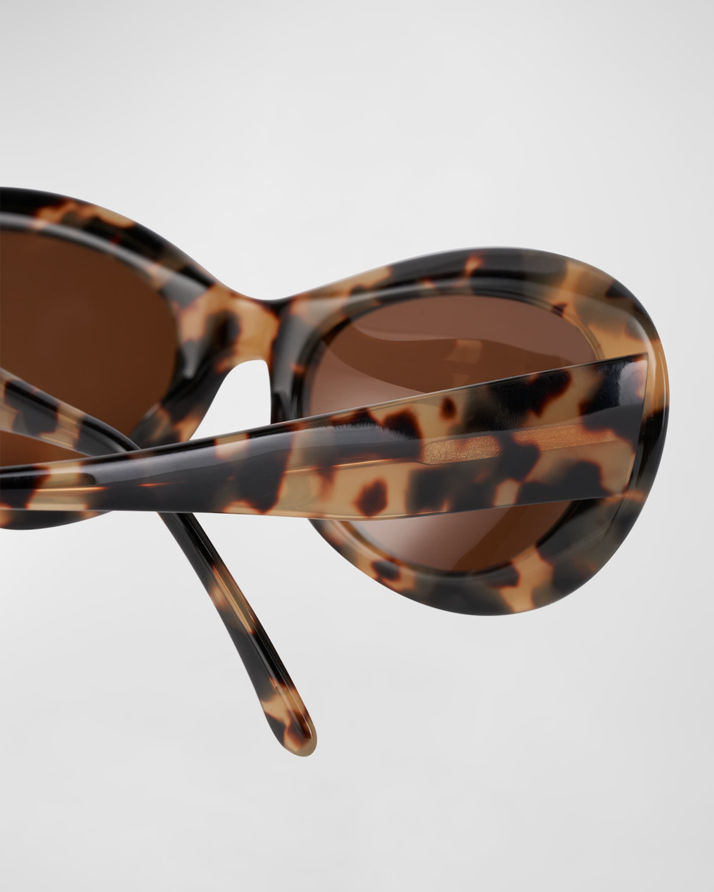 The Ovals Havana Acetate Oval Sunglasses - 3