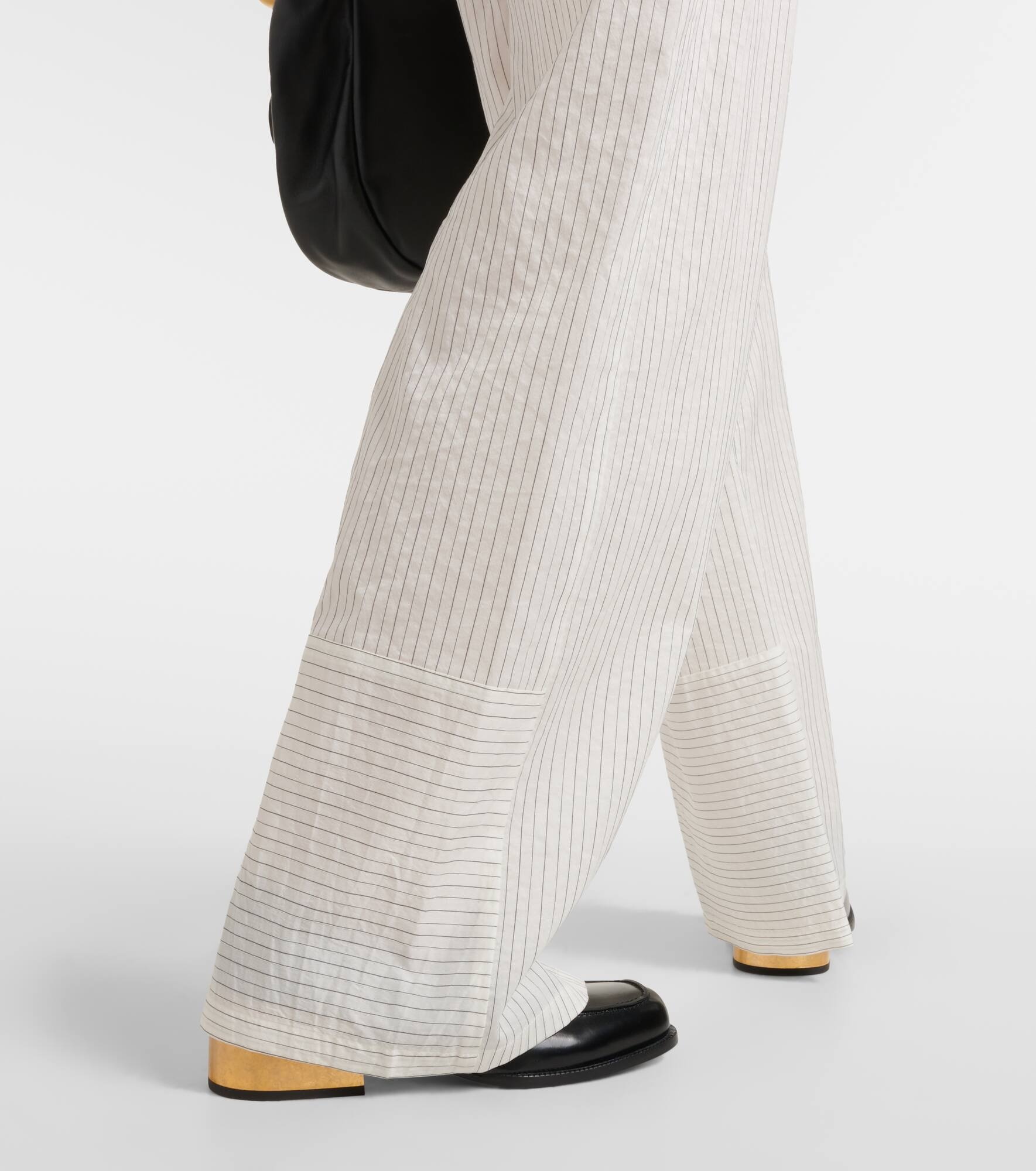 Xero pinstripe cotton and silk palazzo pants - 5