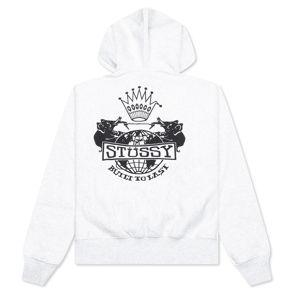 BUILT TO LAST ZIP HOODIE - ASH HEATHER - 2