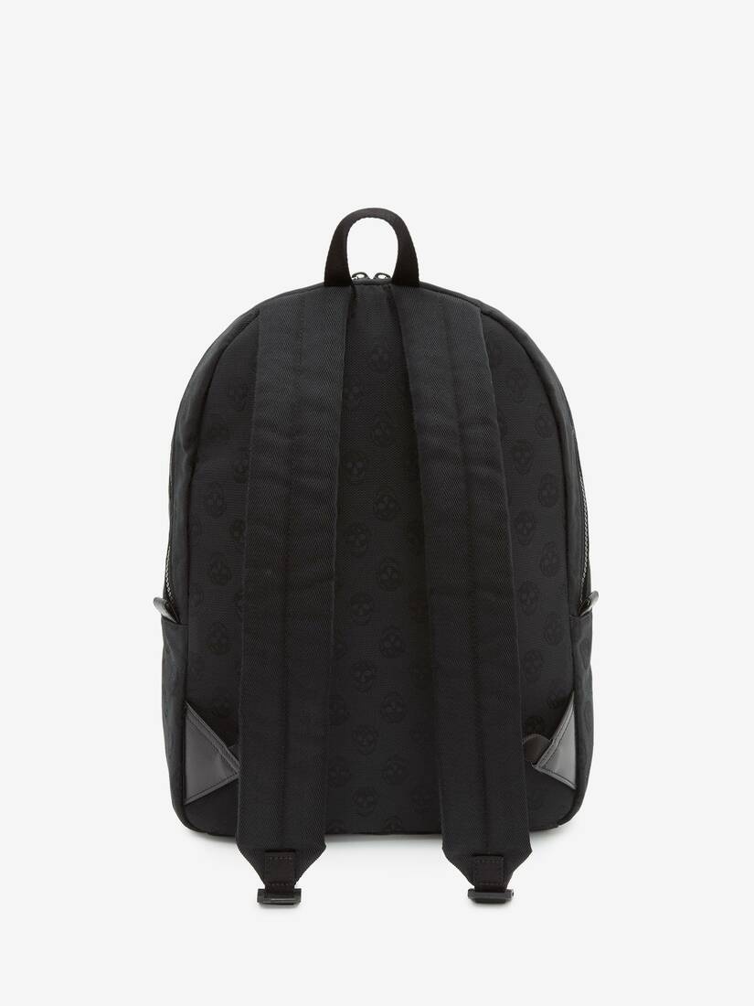 Metropolitan Biker Skull Backpack in Black - 3