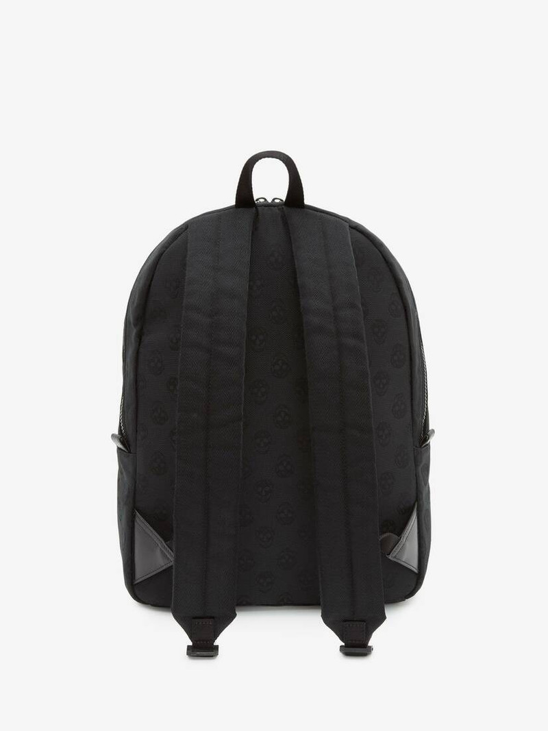Metropolitan Biker Skull Backpack in Black 3