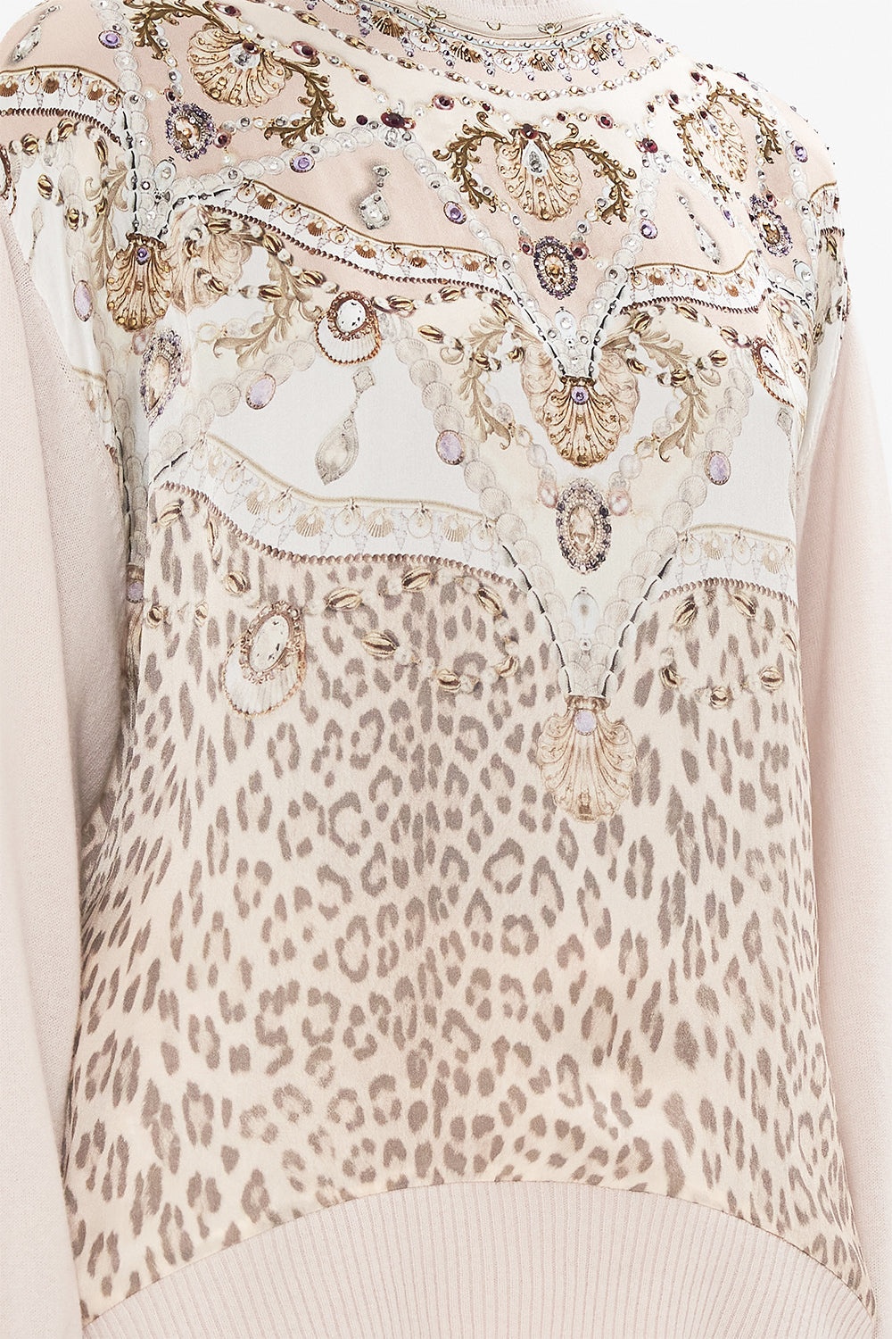 SILK FRONT TURTLE NECK KNIT - 6