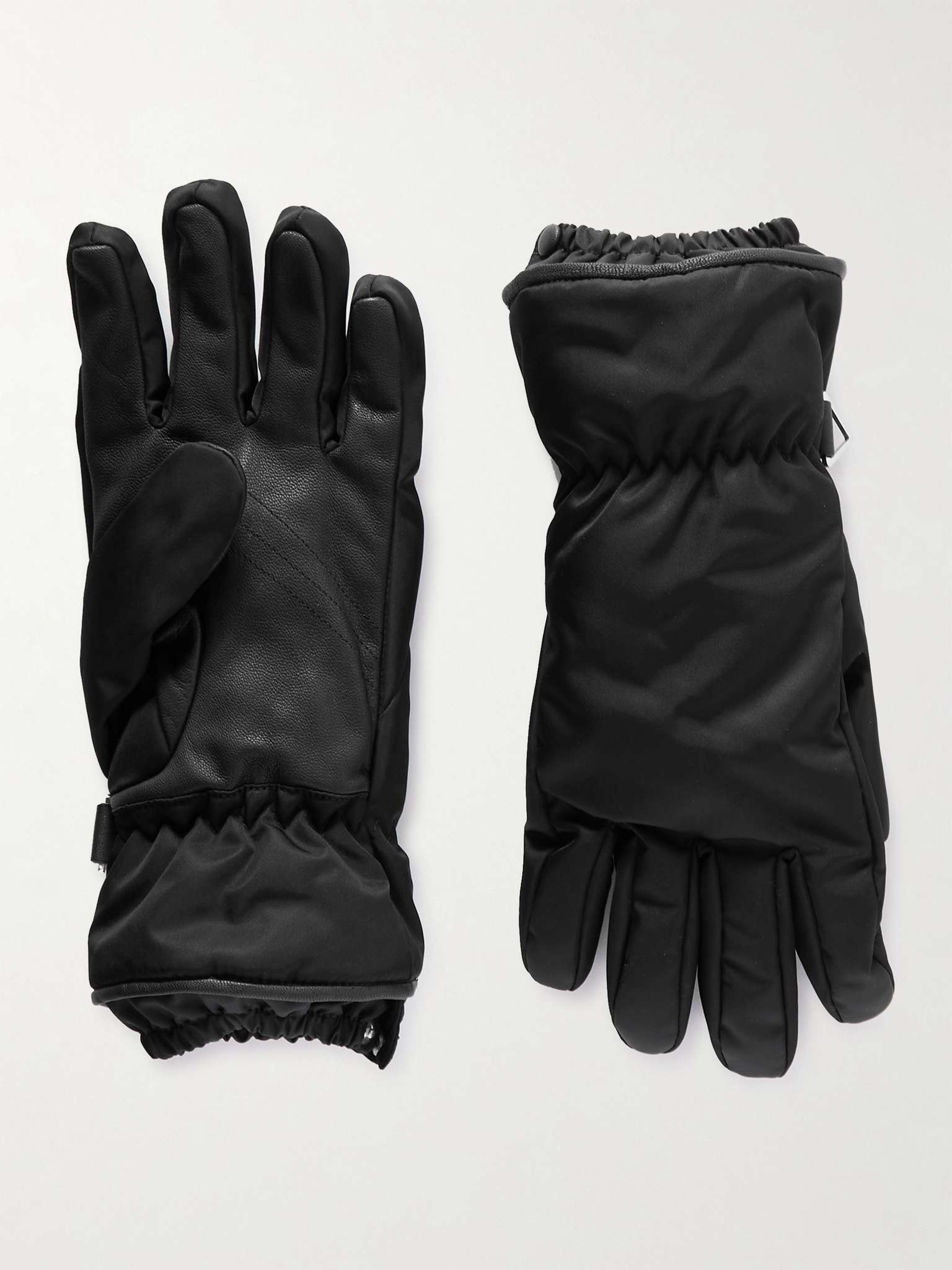 Nylon and Leather Gloves - 1