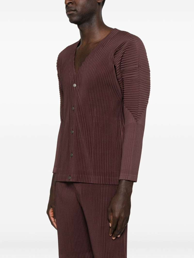 pleated button cardigan 3