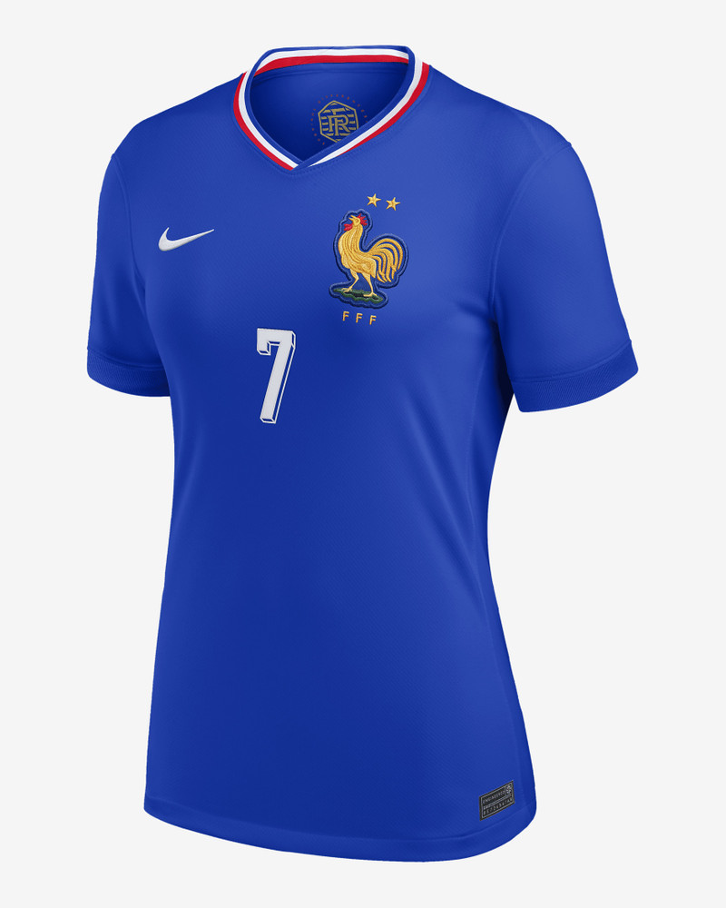 Antoine Griezmann France National Team 2024 Stadium Away Women's Nike Dri-FIT Soccer Jersey 1