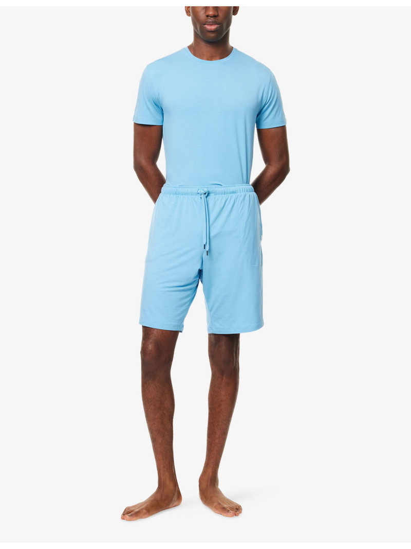Derek Rose Basel Relaxed-Fit Pyjama Shorts outlook