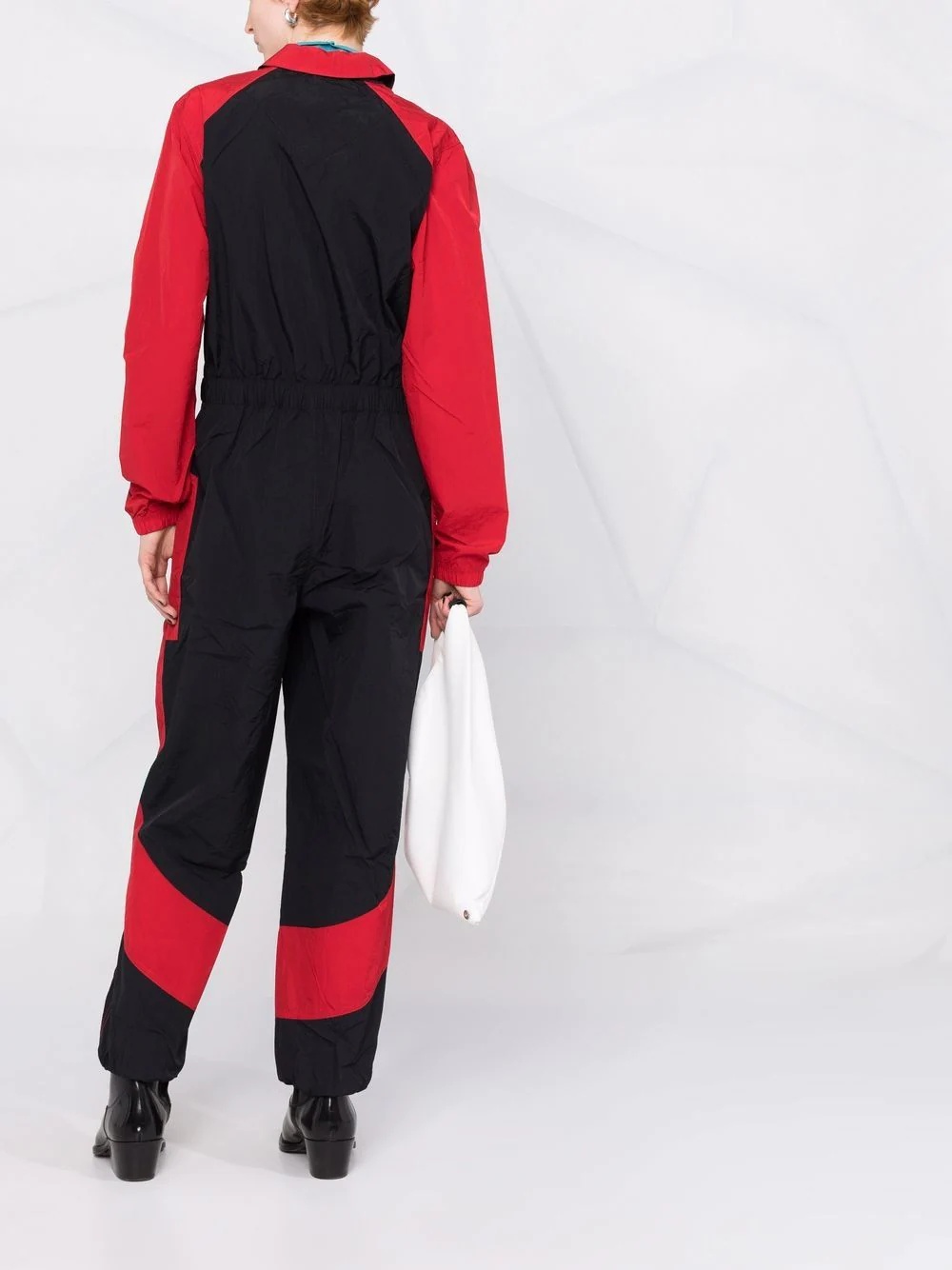 Essentials colour-block panelled flight suit - 4