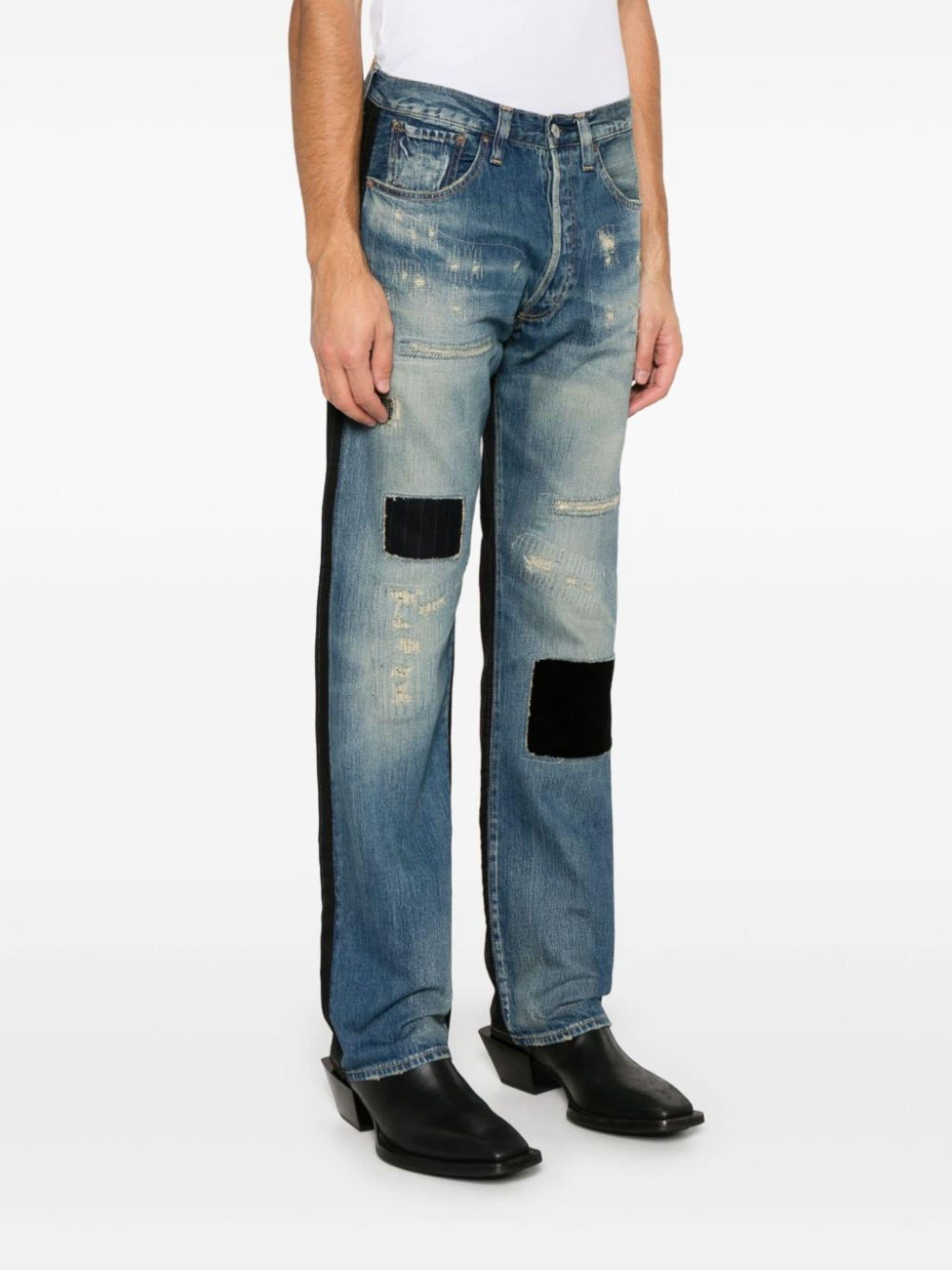 patchwork jeans - 3