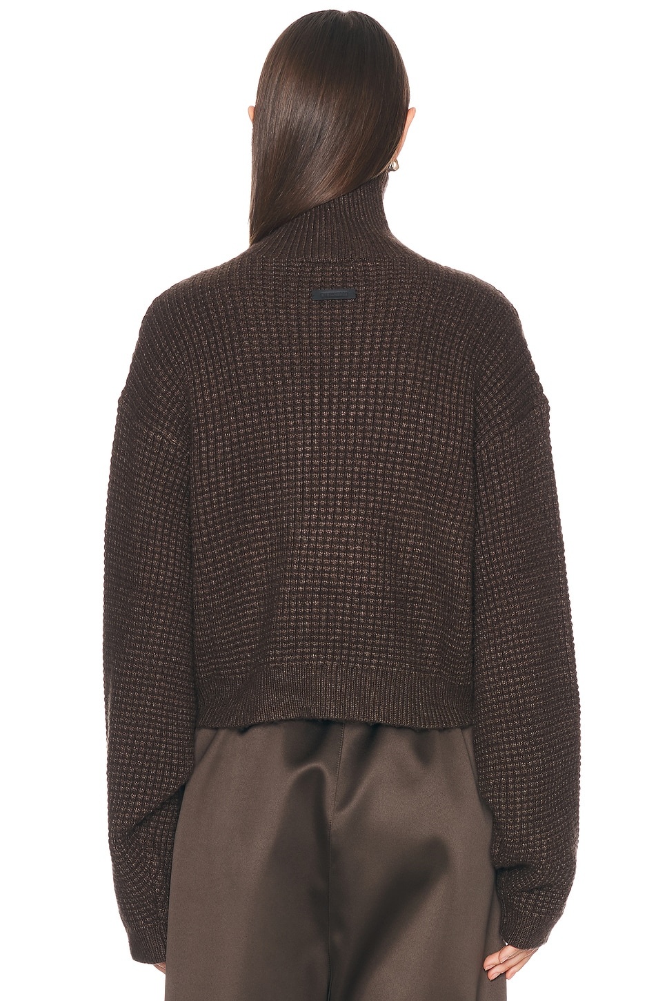 Cropped Turtleneck Sweater - 3