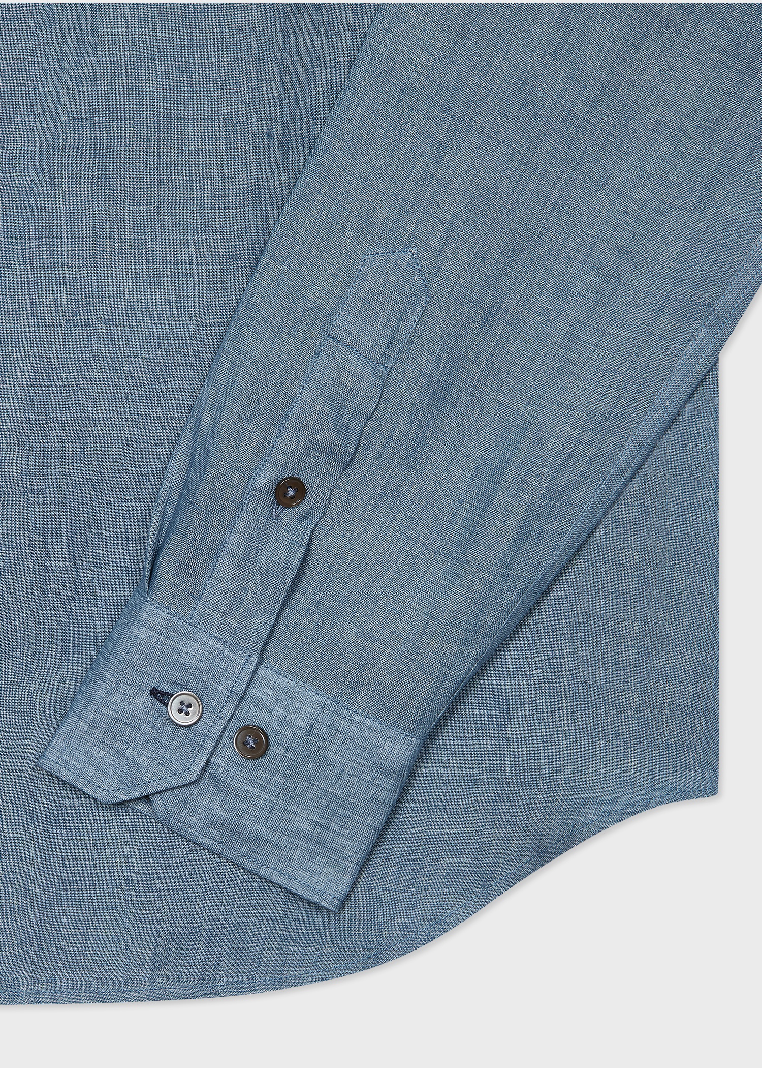 Light Blue Linen Shirt - 3