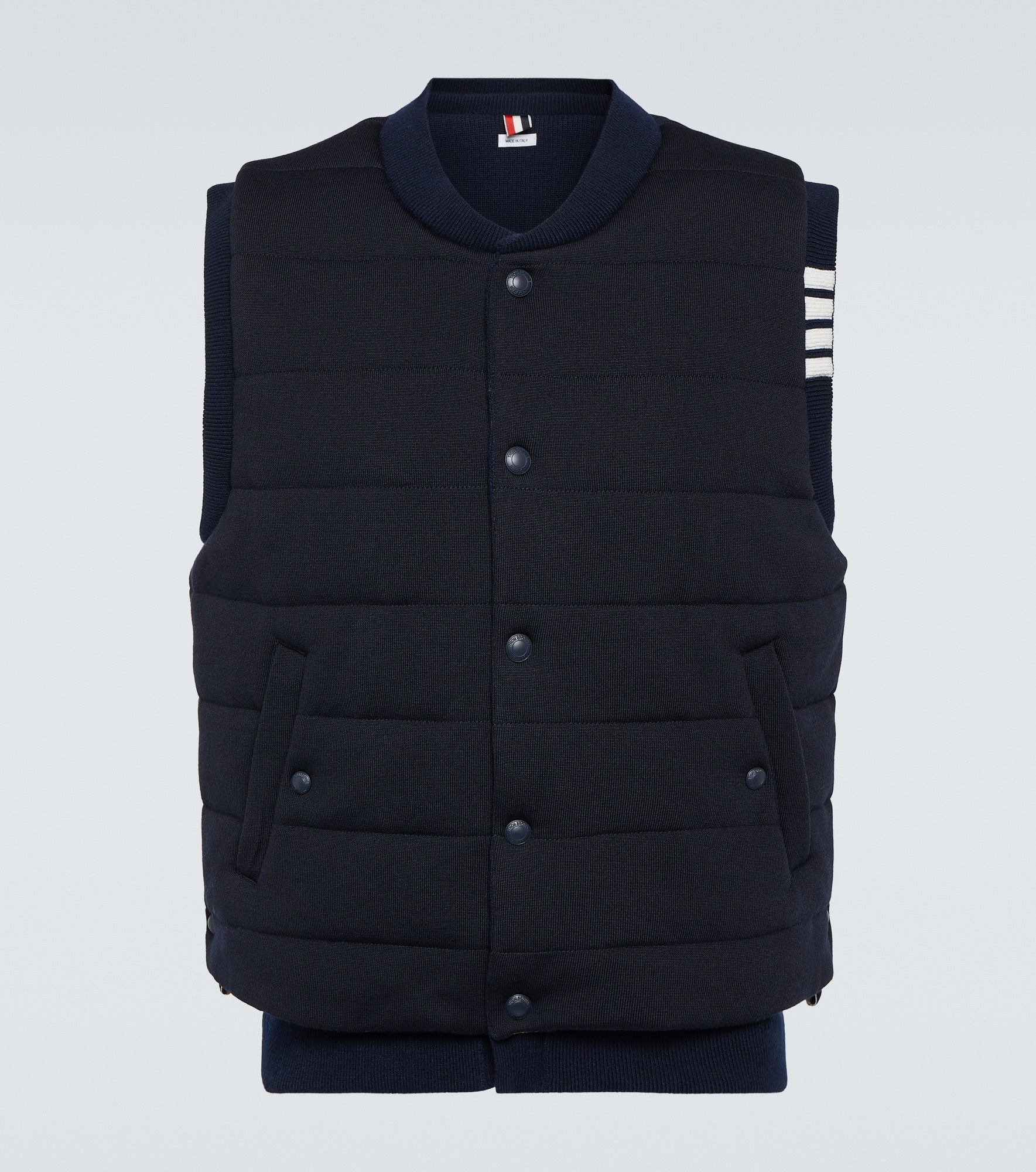 Reversible wool and down vest - 1