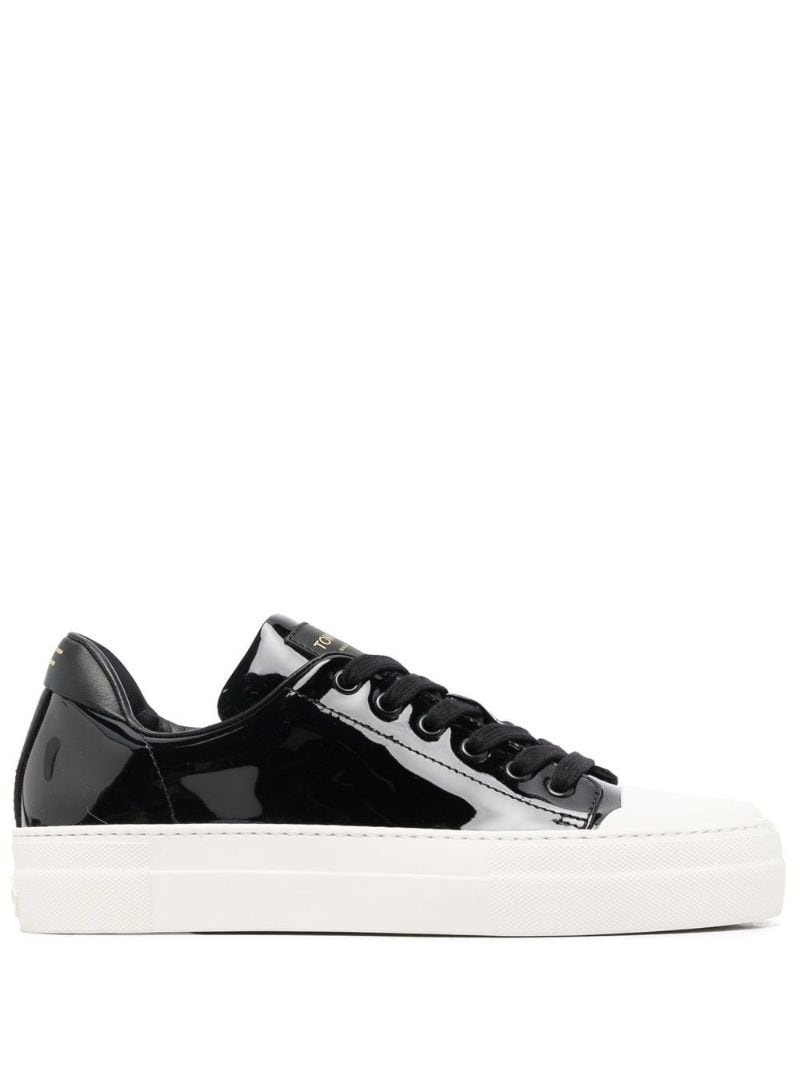 calf leather sneakers - 1