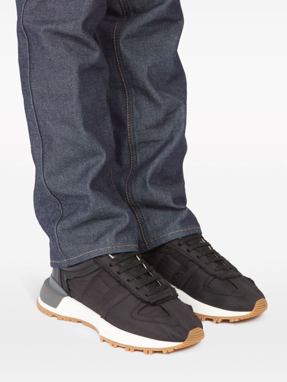 panelled low-top sneakers - 6