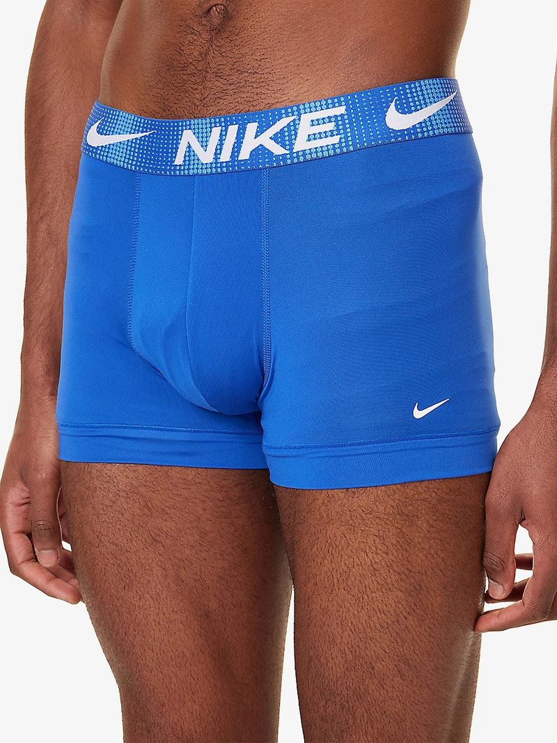 Nike Essential Micro logo-waistband pack of three stretch-jersey trunks outlook