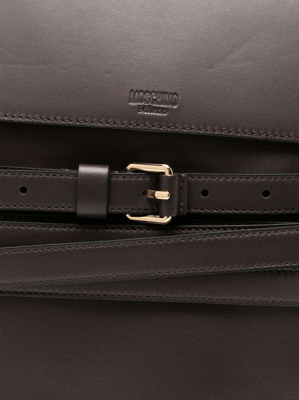 Tie Me leather tote bag - 4