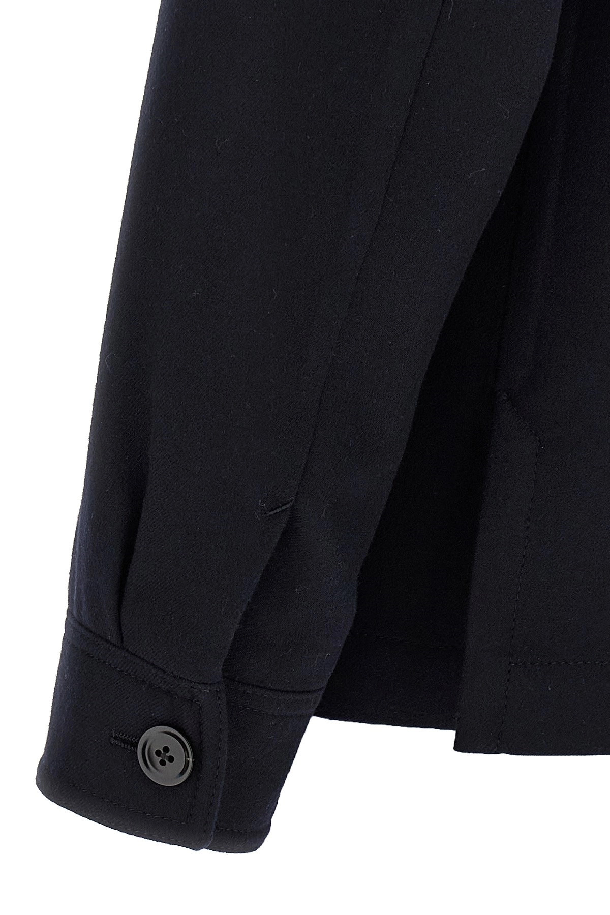 'Double Splittable Light Wool' overshirt - 4