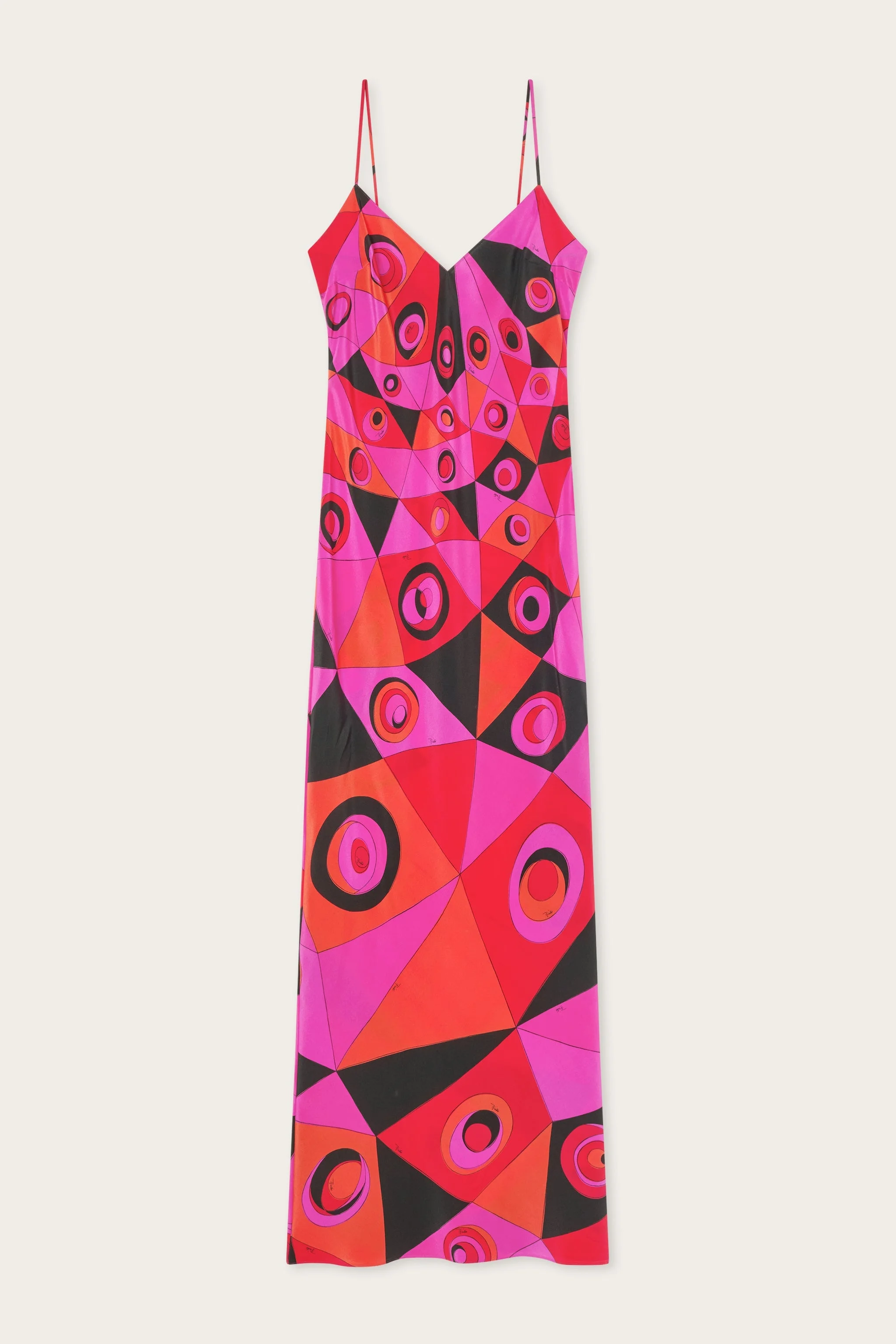 OCCHI PRINT SILK DRESS - 1