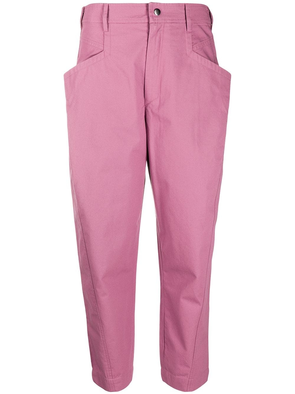 cropped tapered trousers - 1