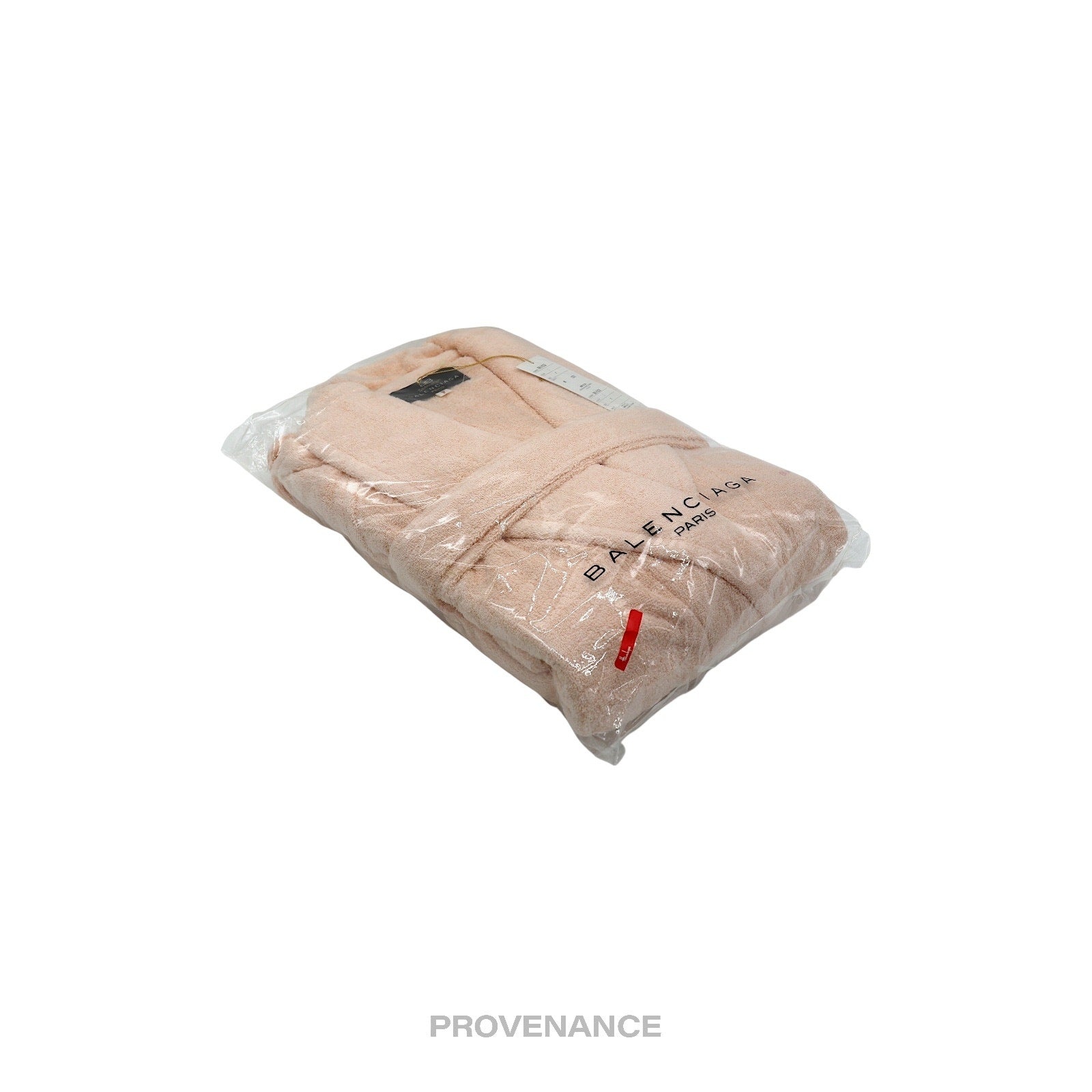 Balenciaga Embroidered Logo Robe - Peach Terry - 3