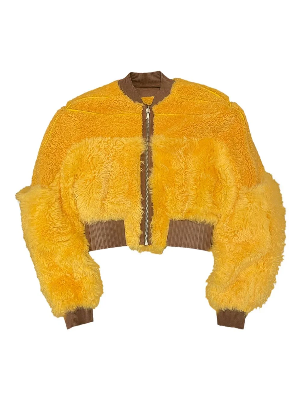 shearling bomber jacket - 1