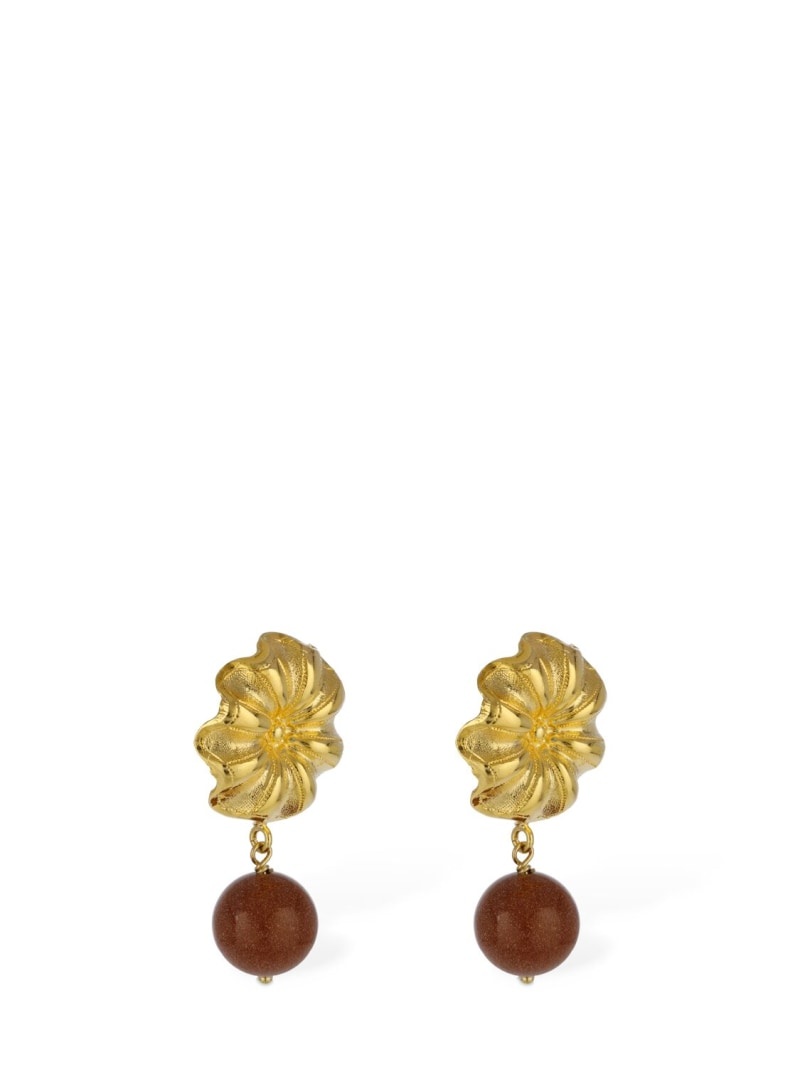 Sonia Daisy sunstone earrings - 3