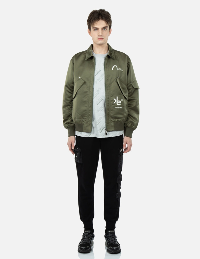 Allover Logo Print Bomber Jacket 6