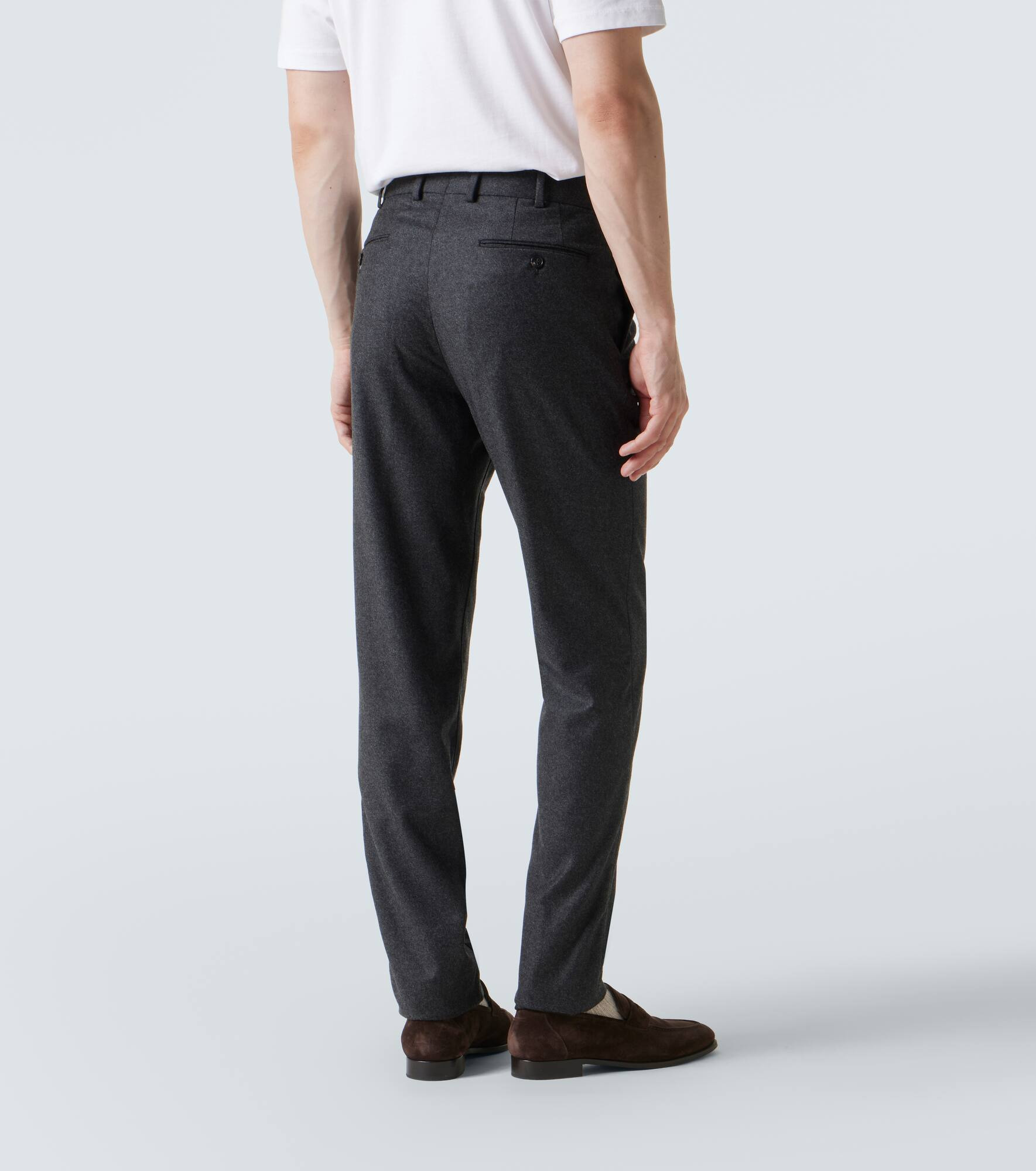 Carlo wool and cashmere straight pants - 4