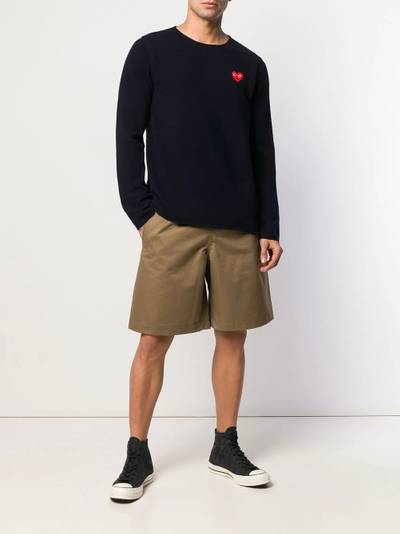 Comme des Garçons PLAY embroidered logo jumper outlook