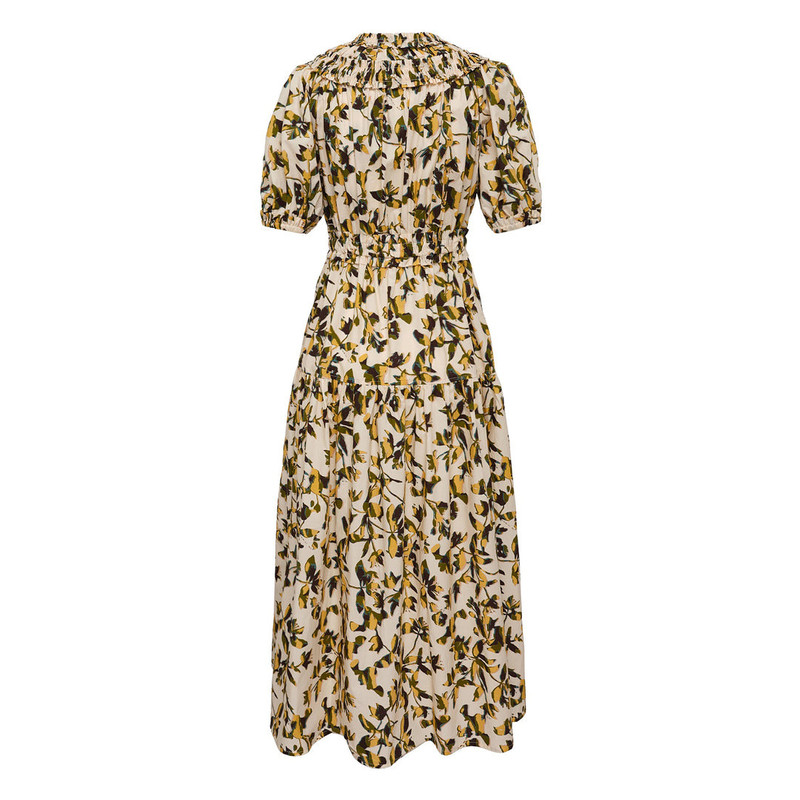ULLA JOHNSON Othella Short Sleeve Midi Dress outlook