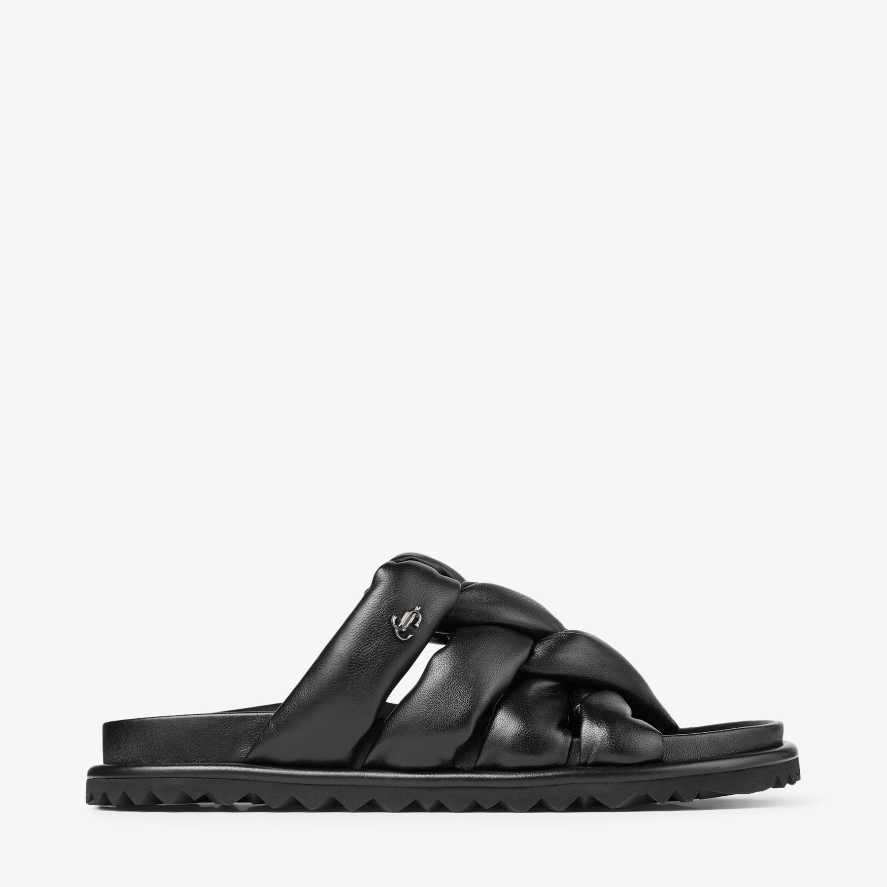 Kes Flat
Black Nappa Leather Sandals - 1