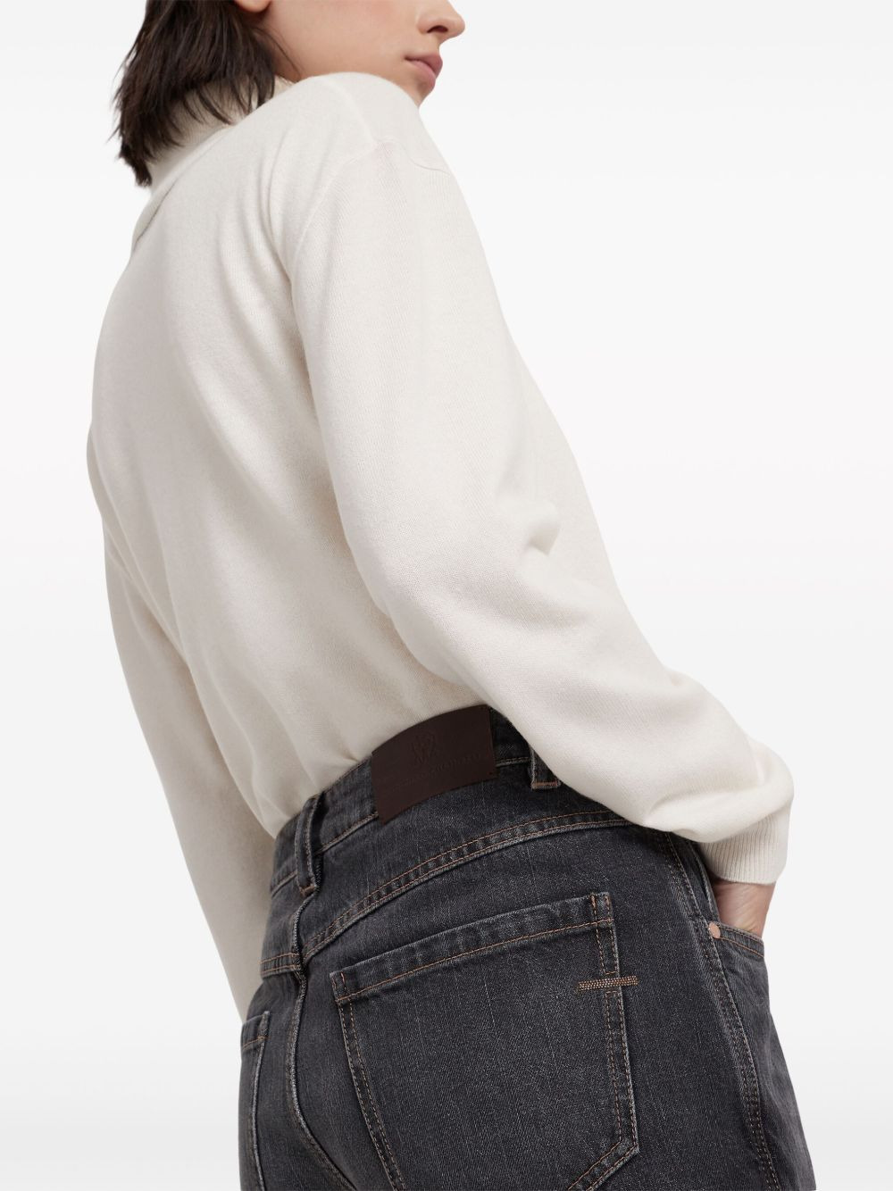 straight-leg cropped jeans - 5