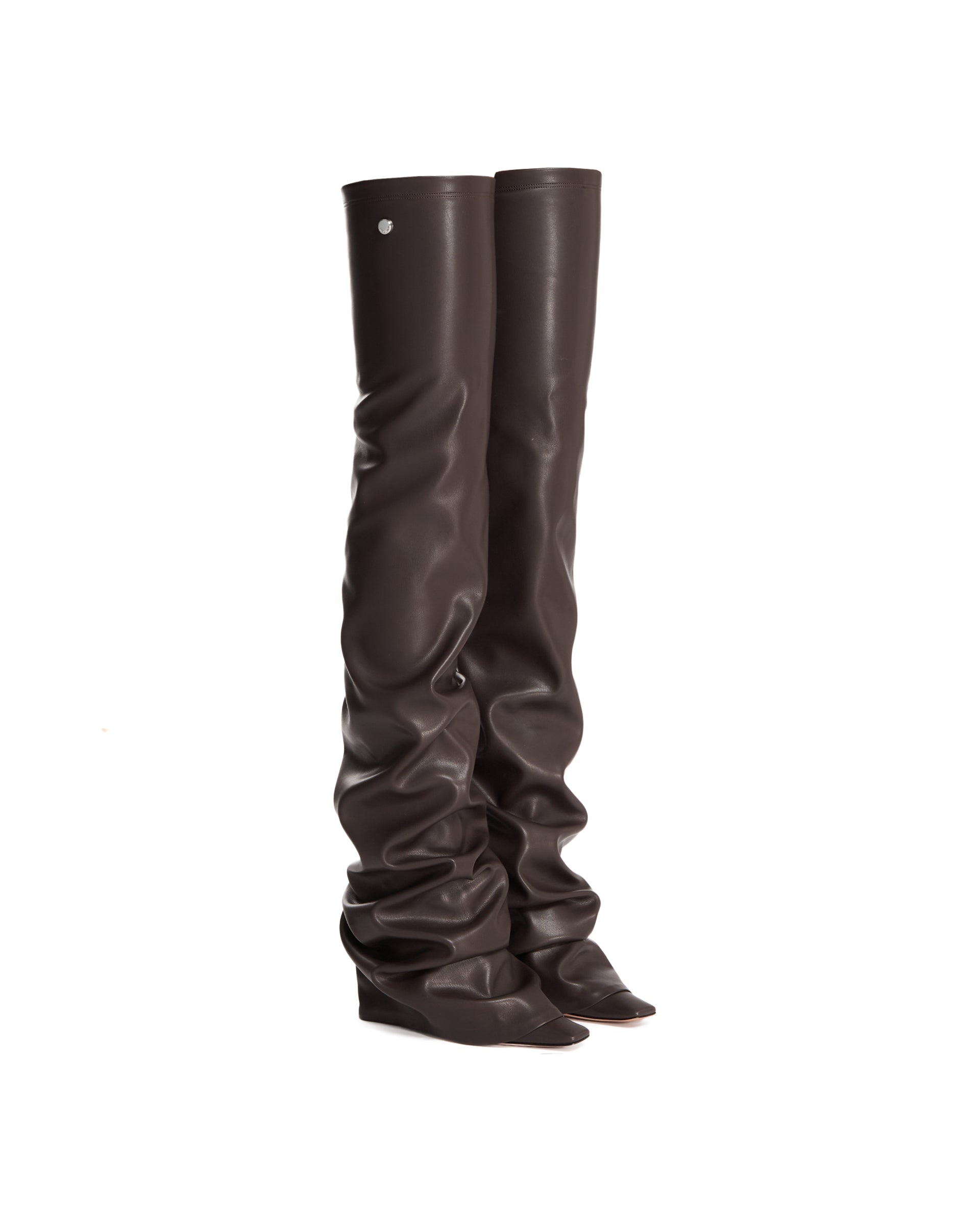 Brown High Robin OTK Boots - 3