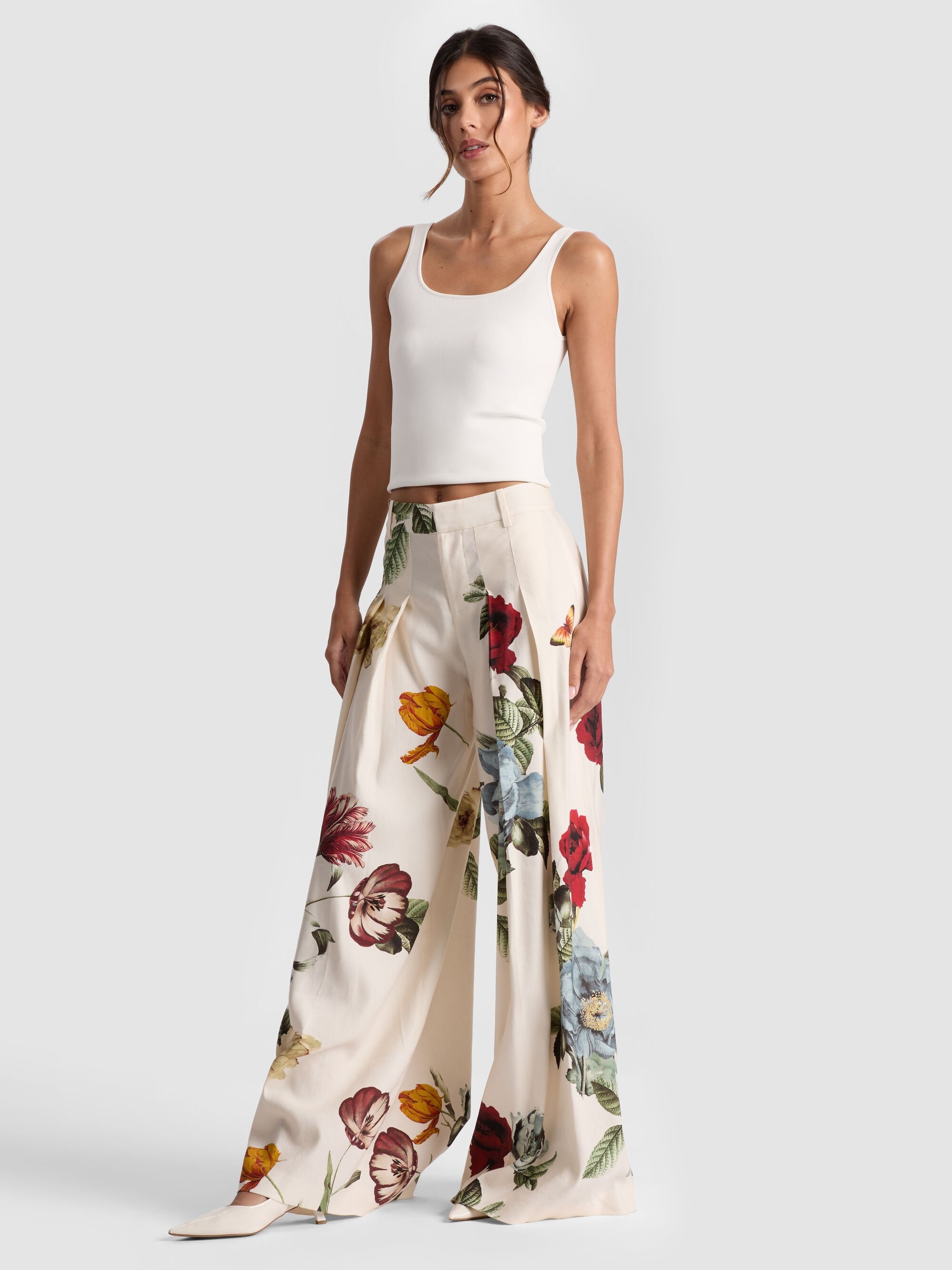 BLAIRE PRINTED LINEN PANT - 5