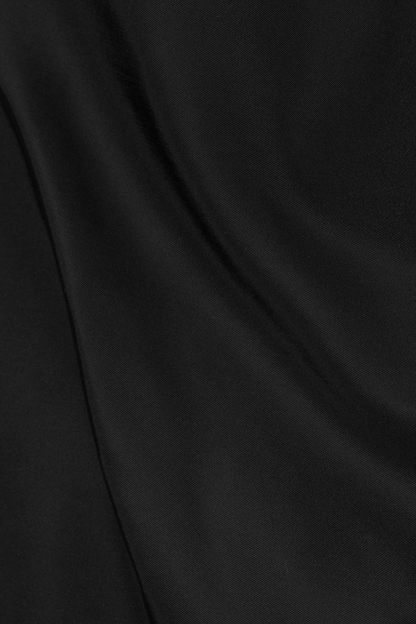 Draped embellished twill mini dress - 4