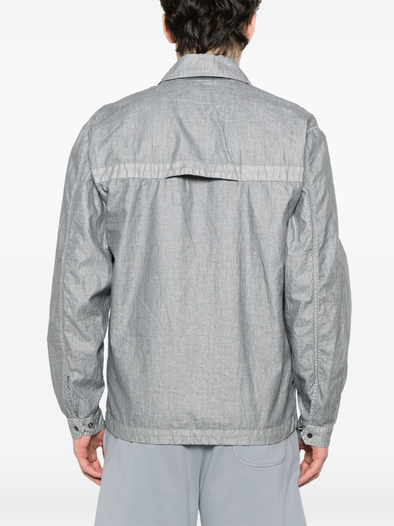 embroidered-logo jacket 4