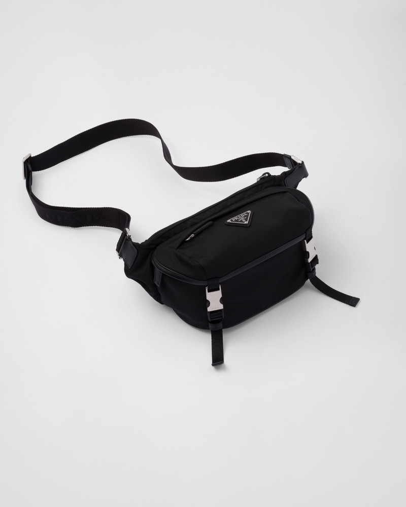 Re-Nylon and Saffiano leather shoulder bag - 1