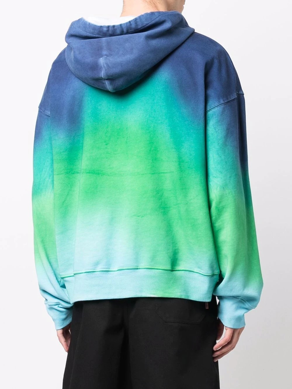 logo-print gradient hoodie - 4