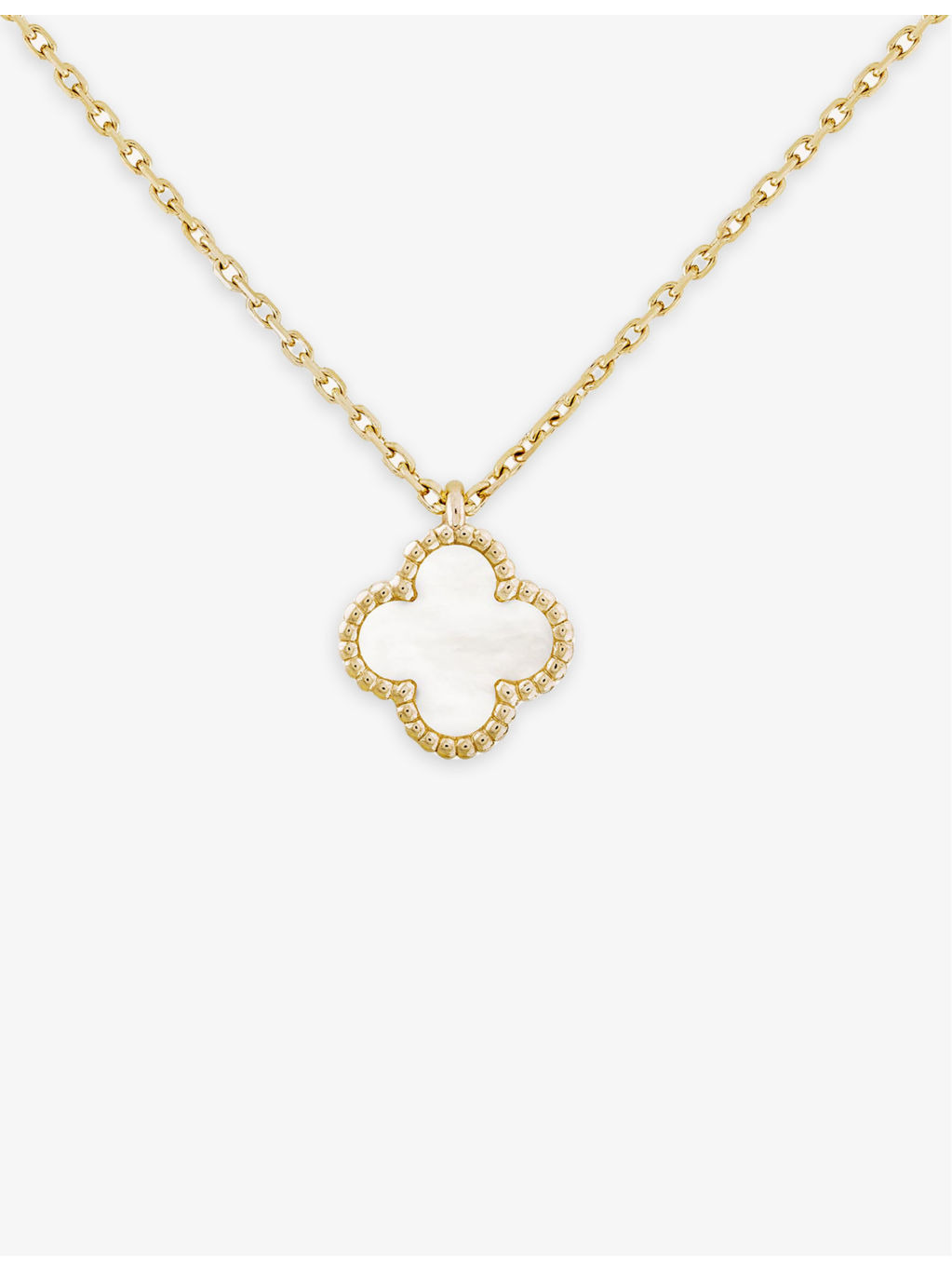 Sweet Alhambra gold and mother-of-pearl pendant - 2
