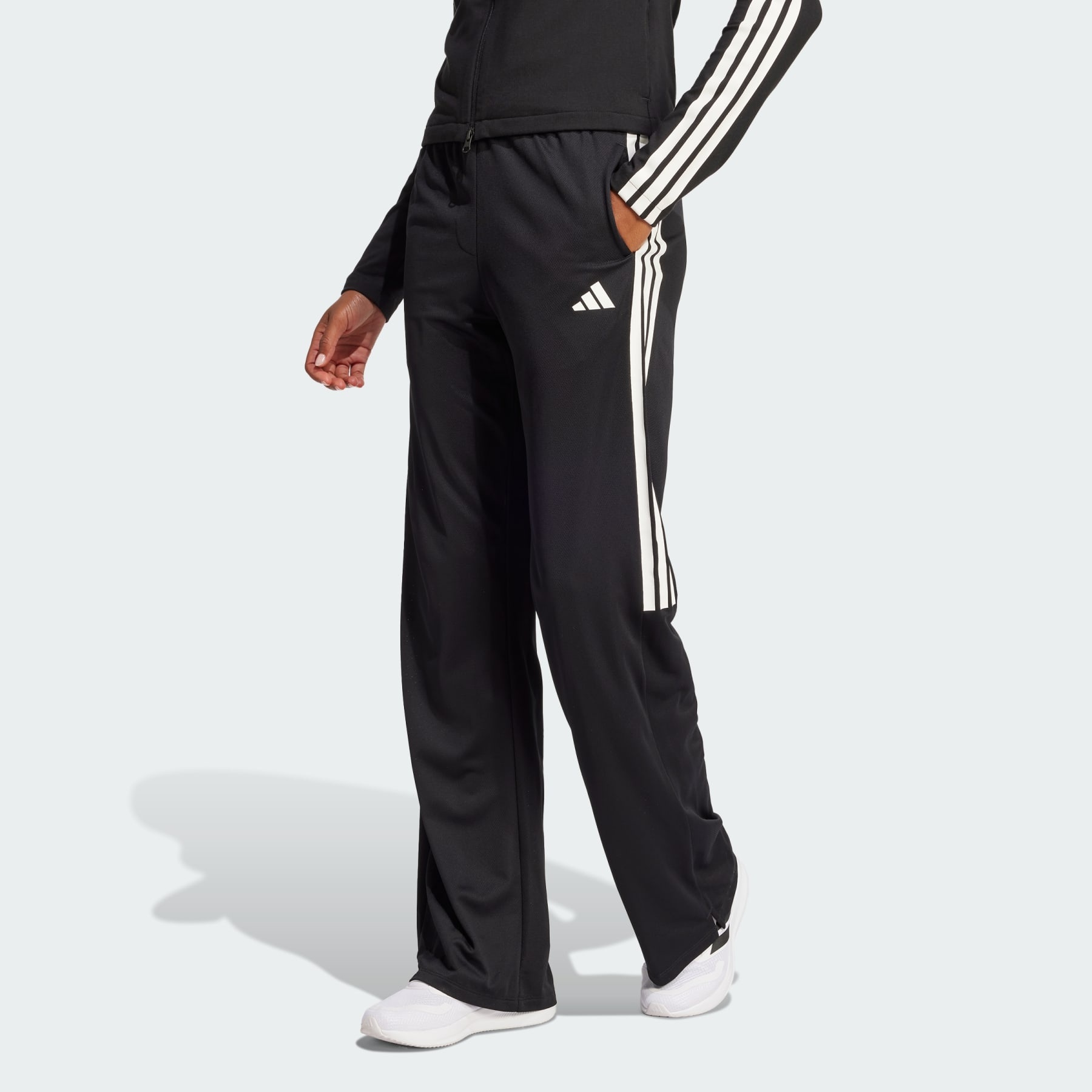 Tiro Cut 3-Stripes Mesh Wide-Leg Pants - 2