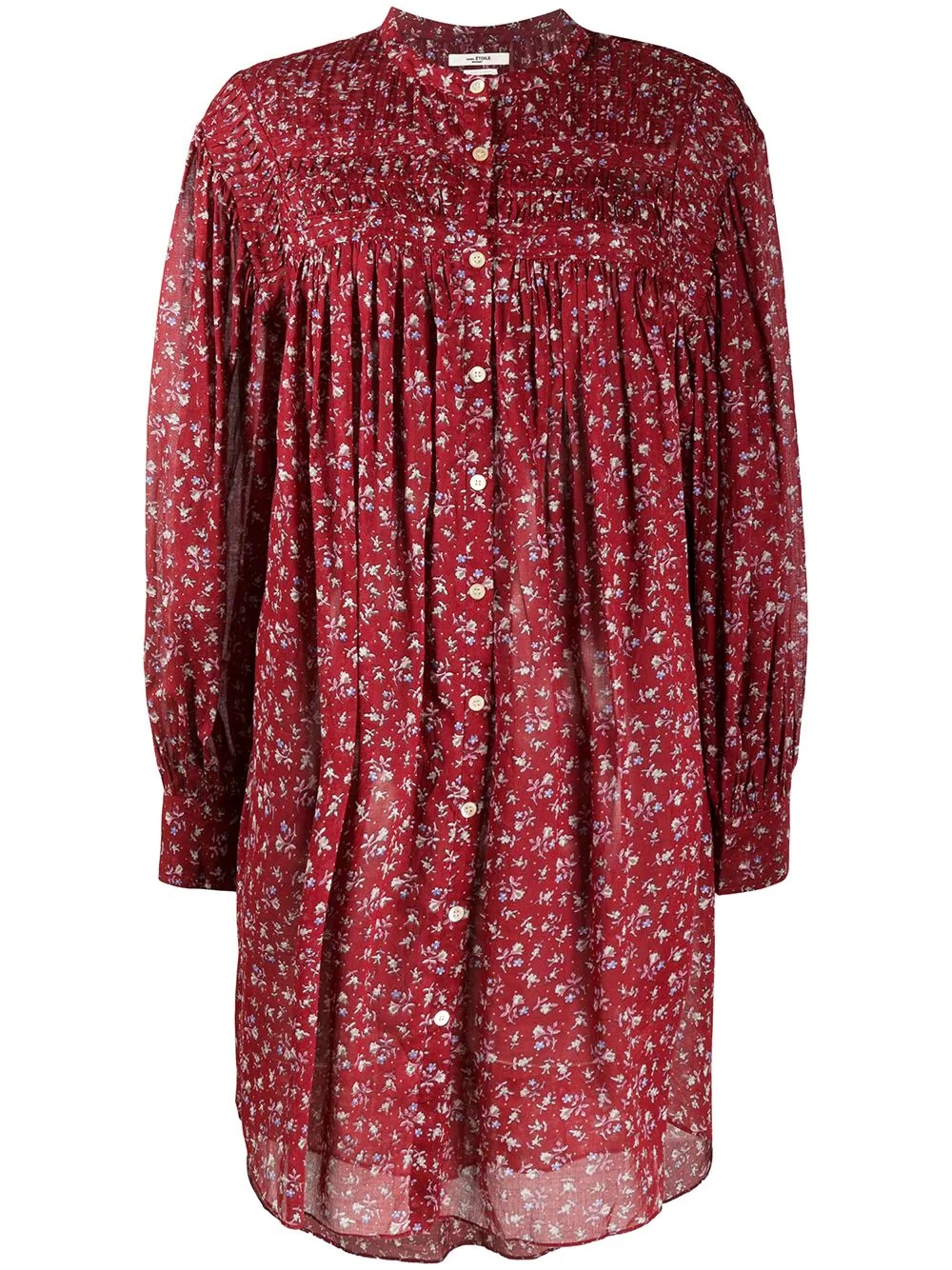 floral print cotton dress - 1