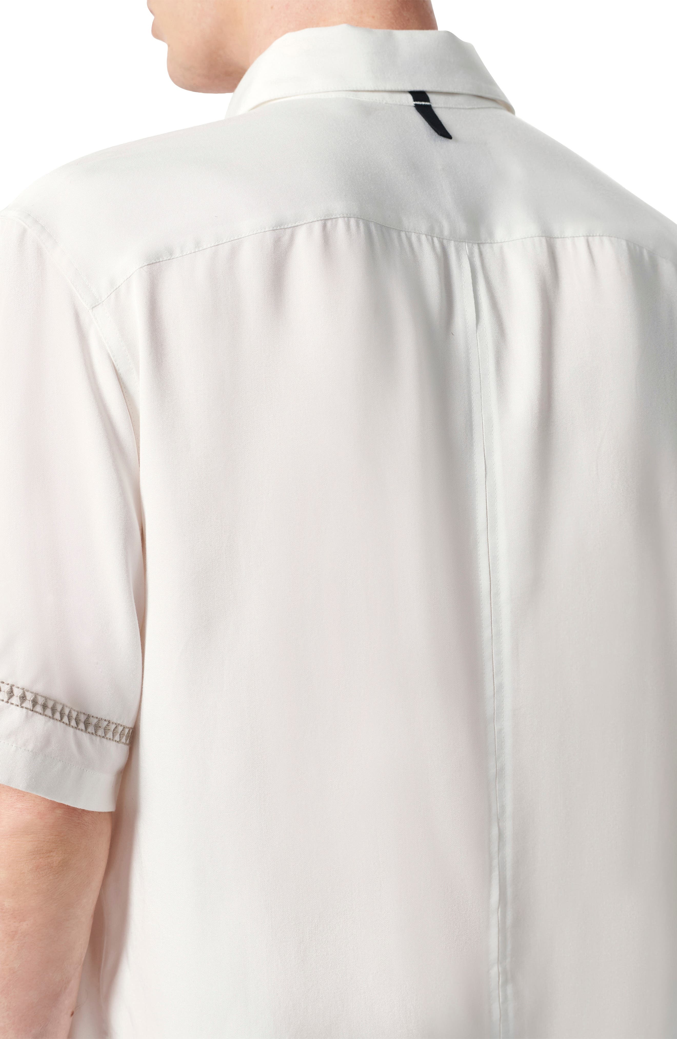 rag & bone Dalton Embroidered Short Sleeve Button-Up Shirt in White at Nordstrom - 2