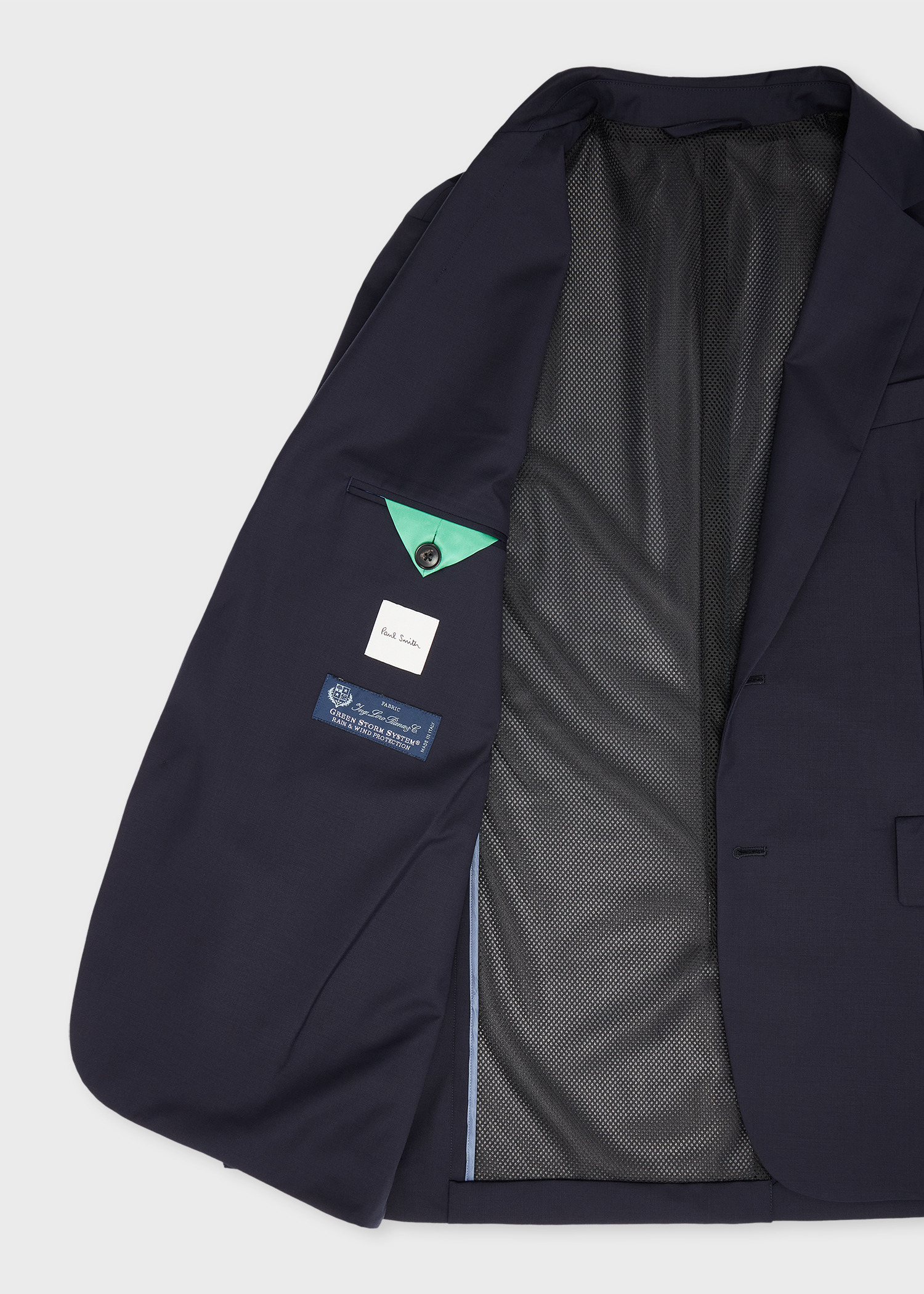 Navy 'Storm System' Technical Wool Blazer - 4