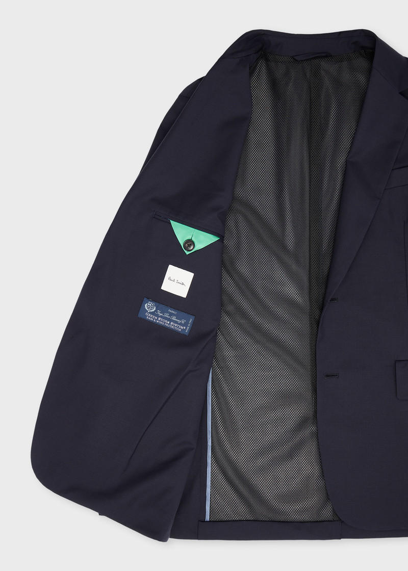 Navy 'Storm System' Technical Wool Blazer 4