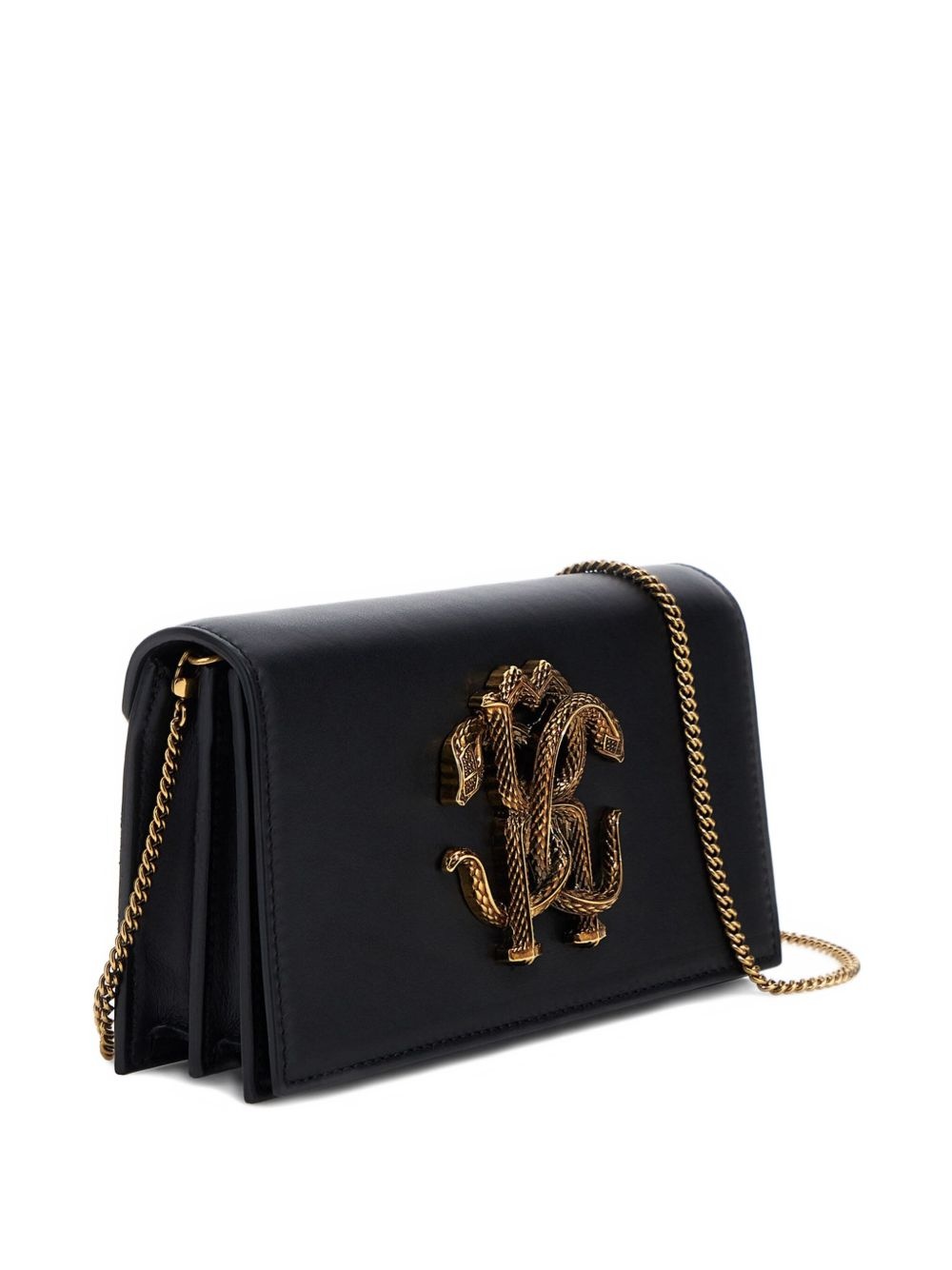 Mirror Snake metallic-logo shoulder bag - 4