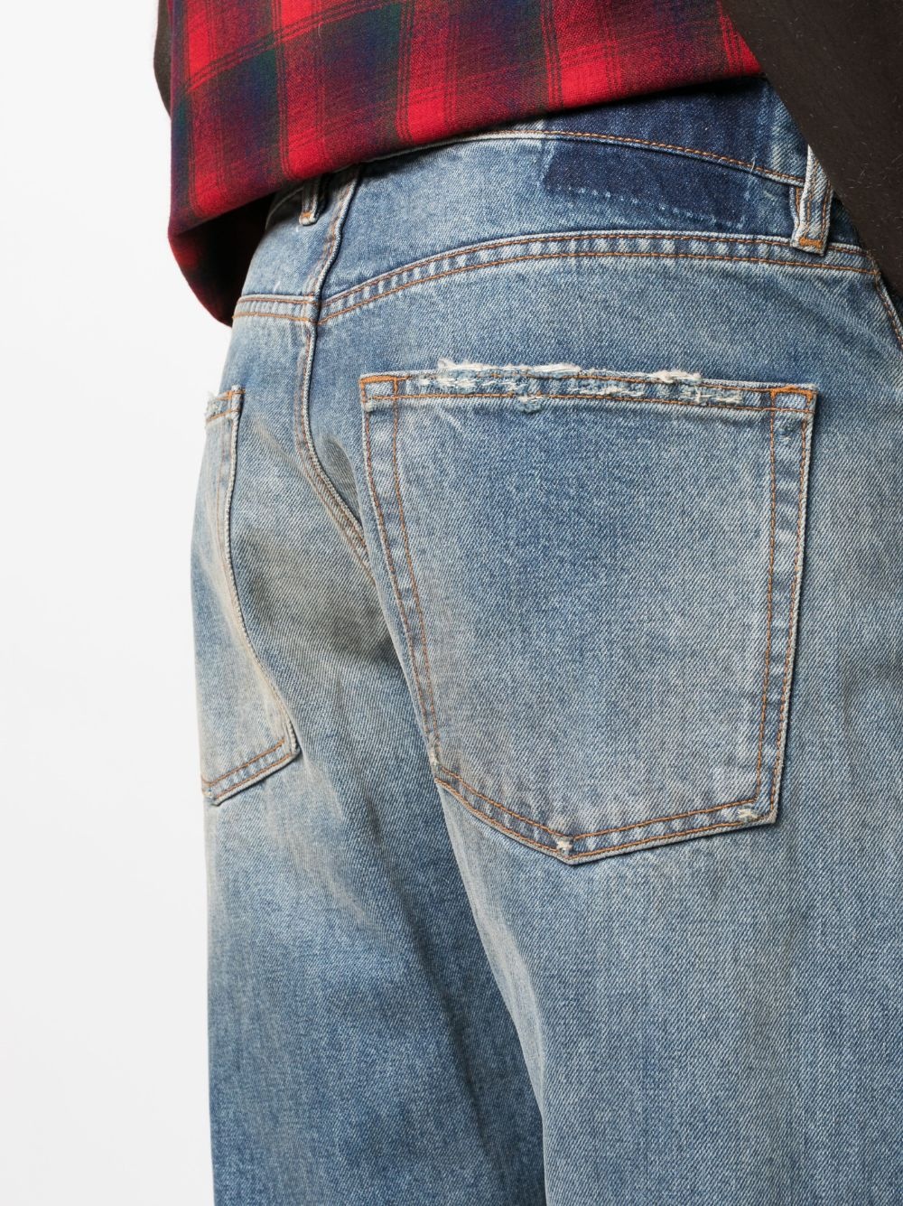 low-rise straight-leg jeans - 5