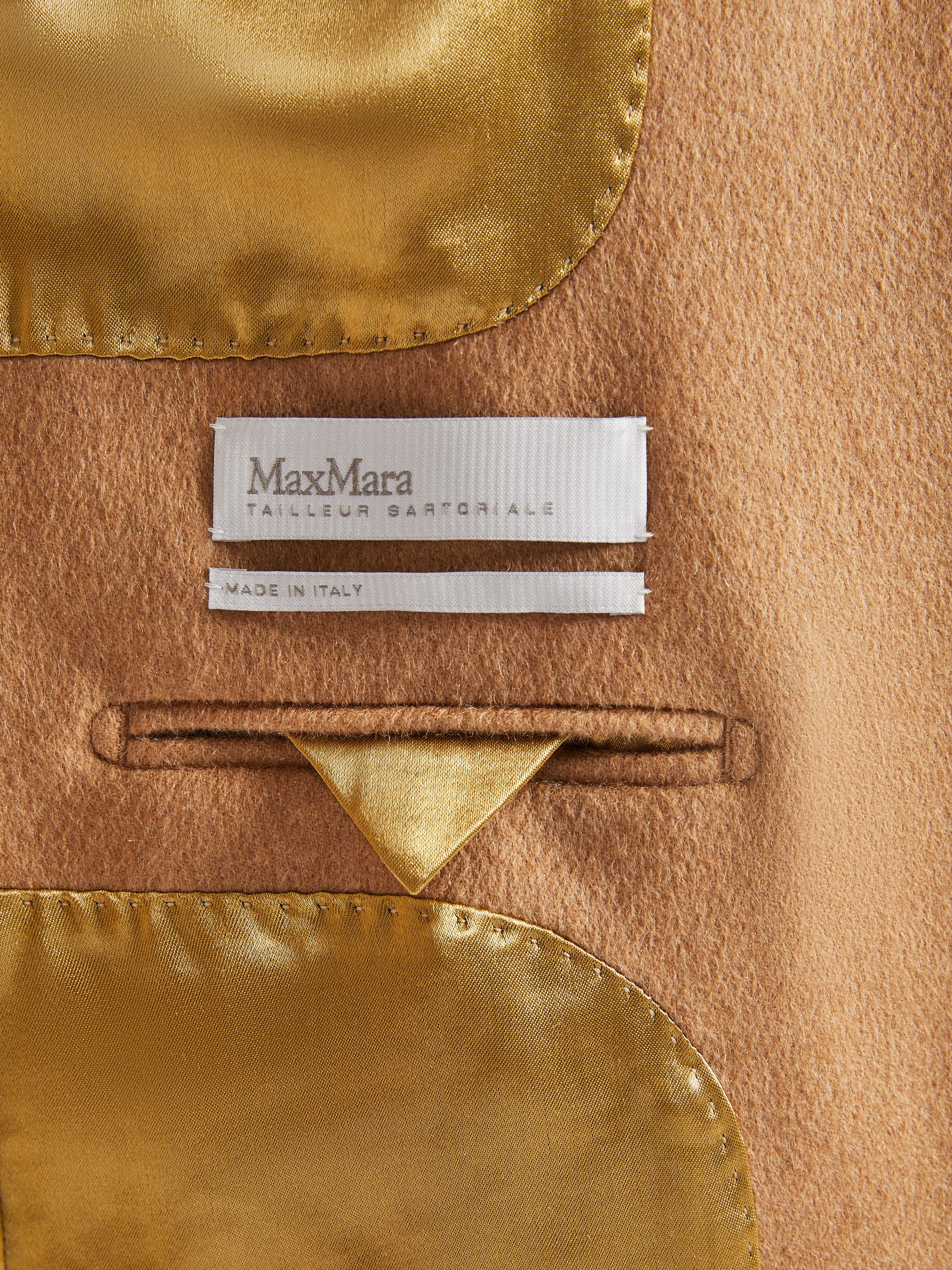 Max Mara BLASY Single-breasted camel blazer | REVERSIBLE