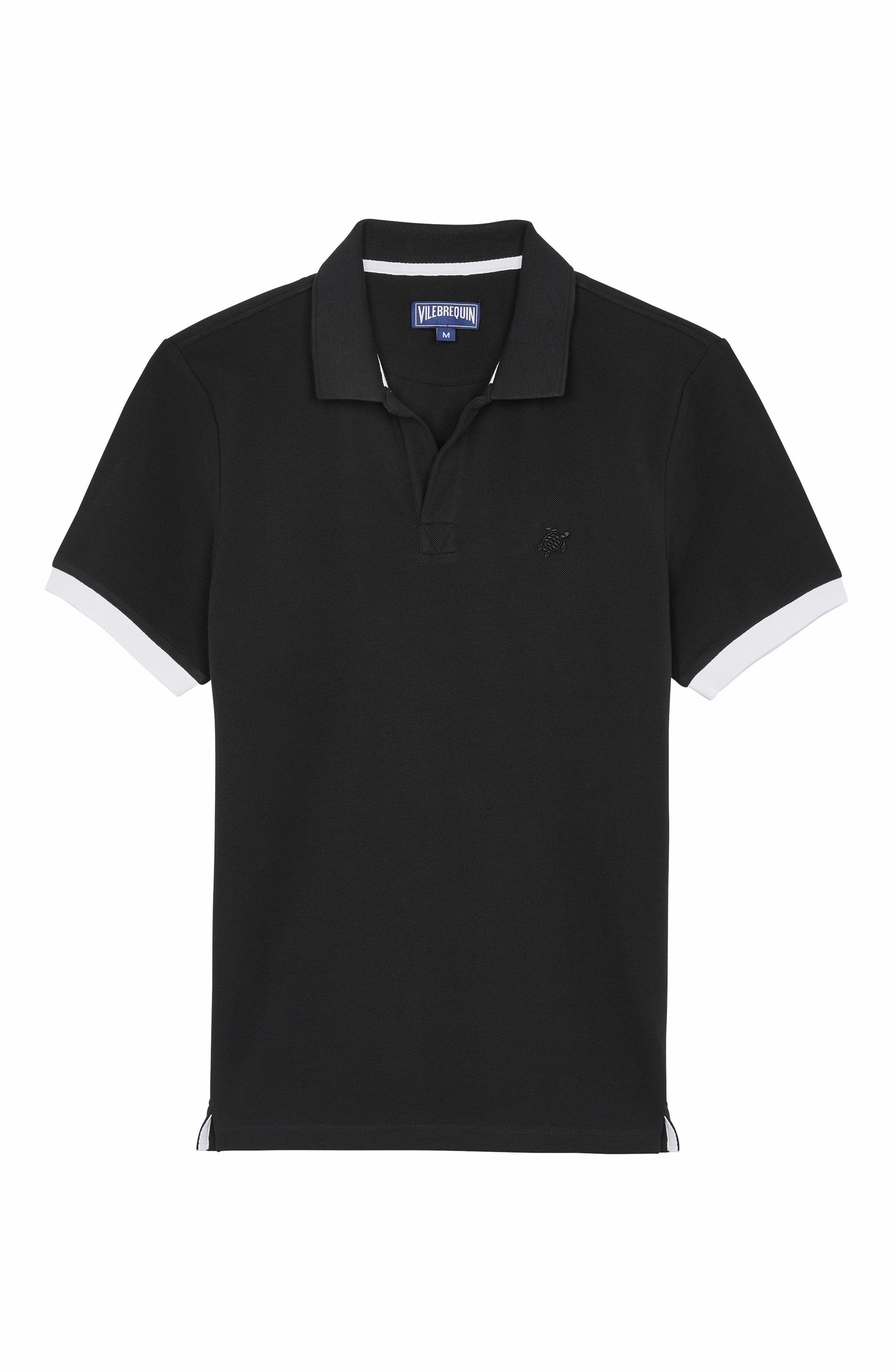 Vilebrequin Men's Solid Cotton Polo in Noir at Nordstrom - 2