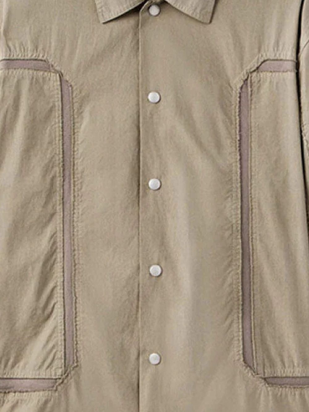 panel-detail shirt - 2