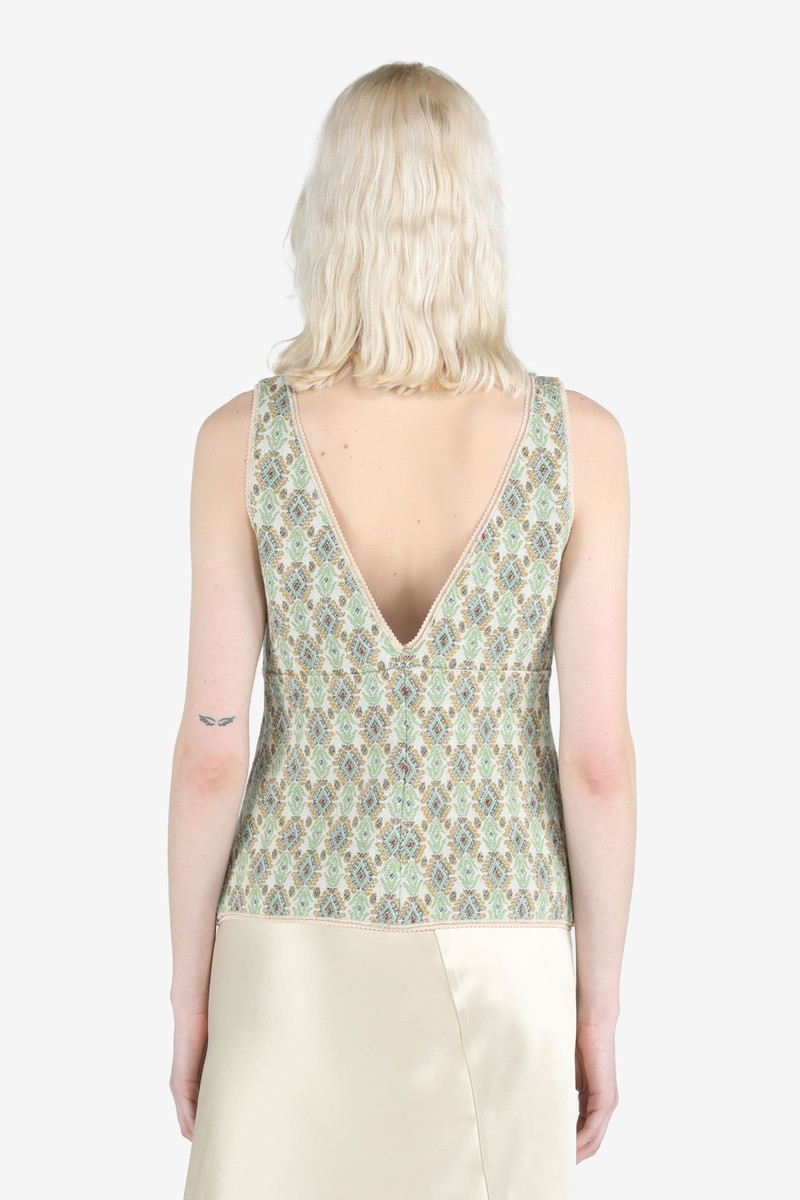 N°21 GEOMETRIC-JACQUARD TOP outlook